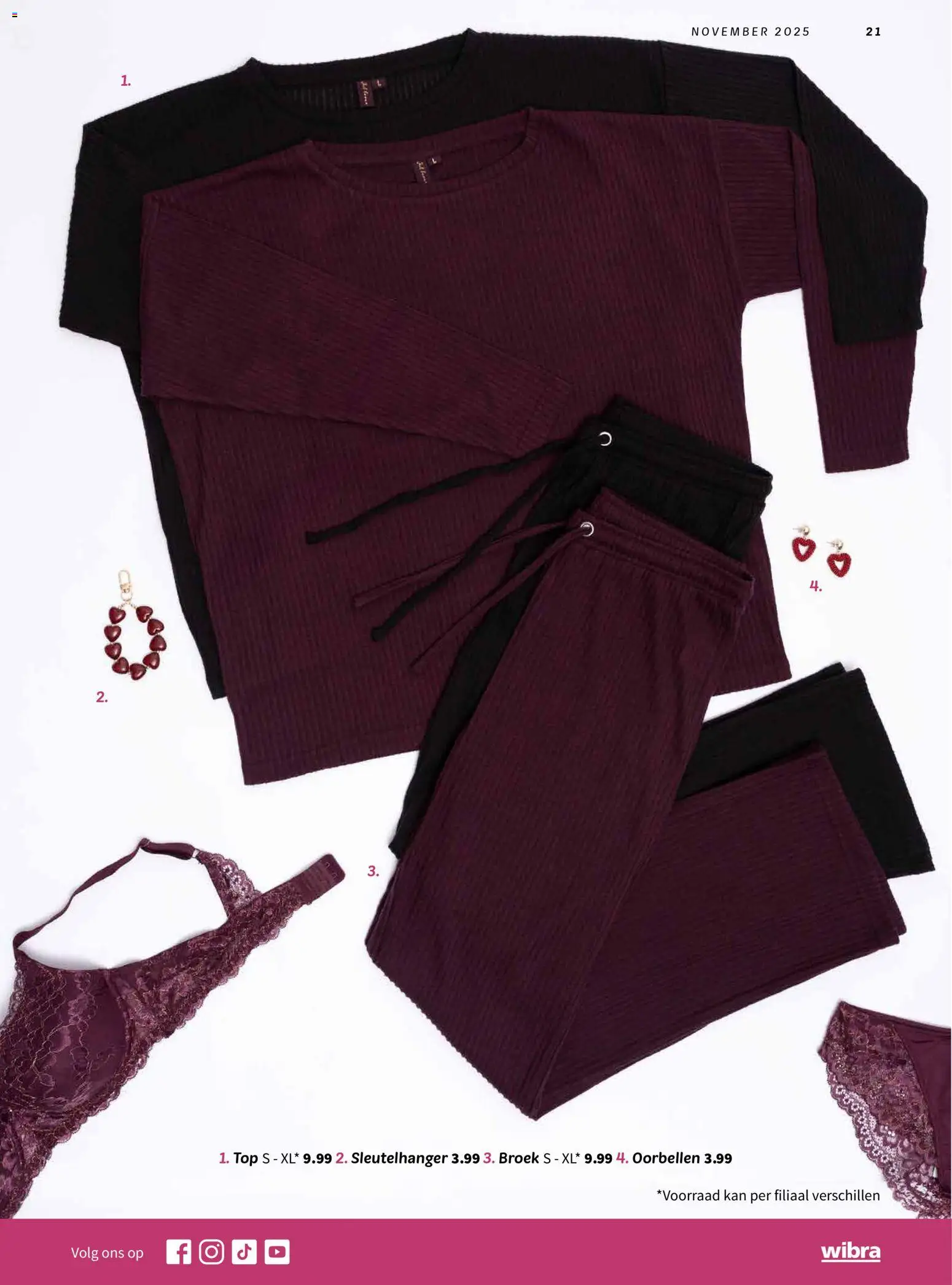 {H1} | Pagina: 21 | Producten: Oorbellen, Broek, Kan