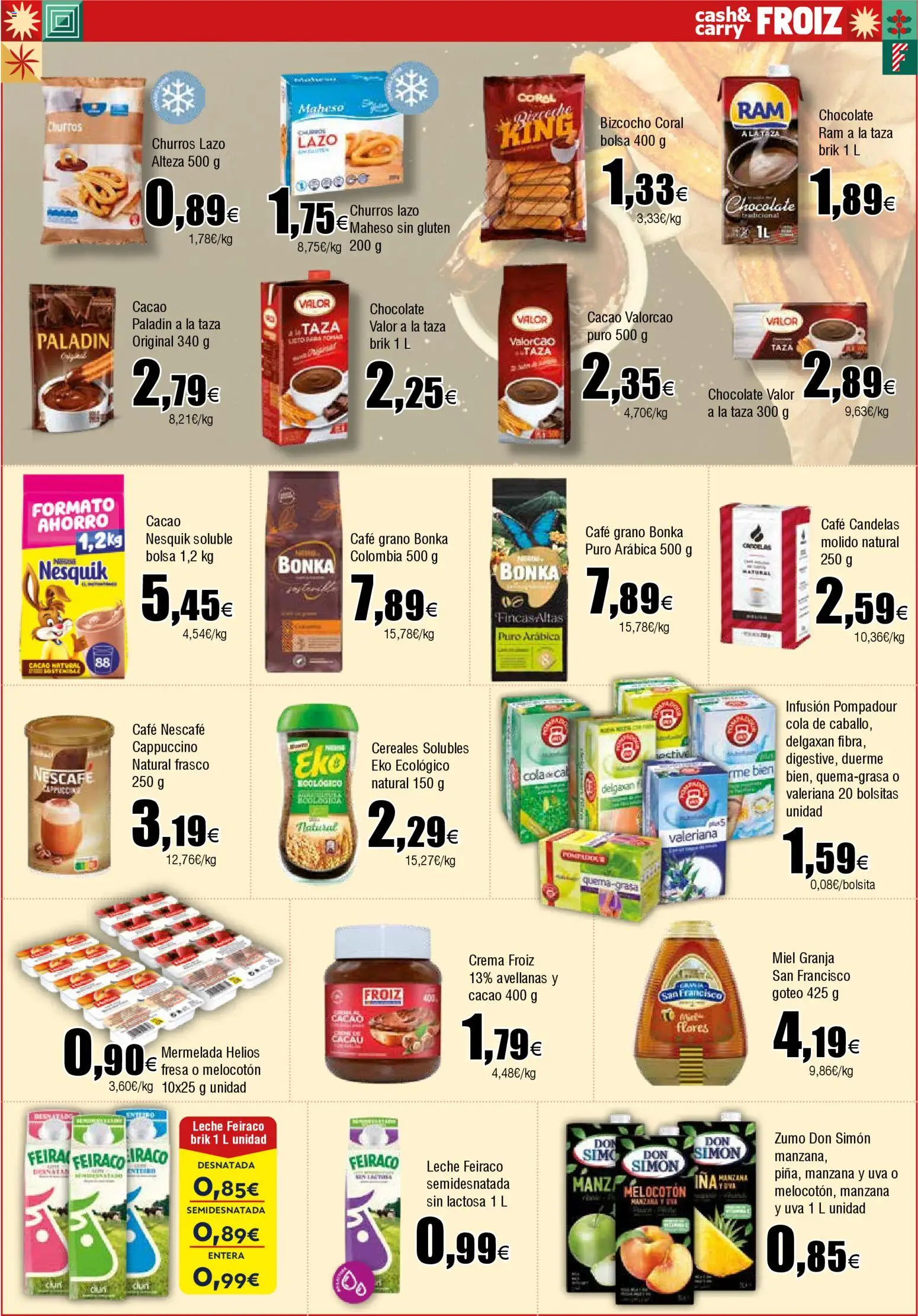 Froiz - Folleto Cash │ válido desde el 18.12.2025 | Página: 17 | Productos: Leche, Café, Ροζ πιπέρι, Bolsa
