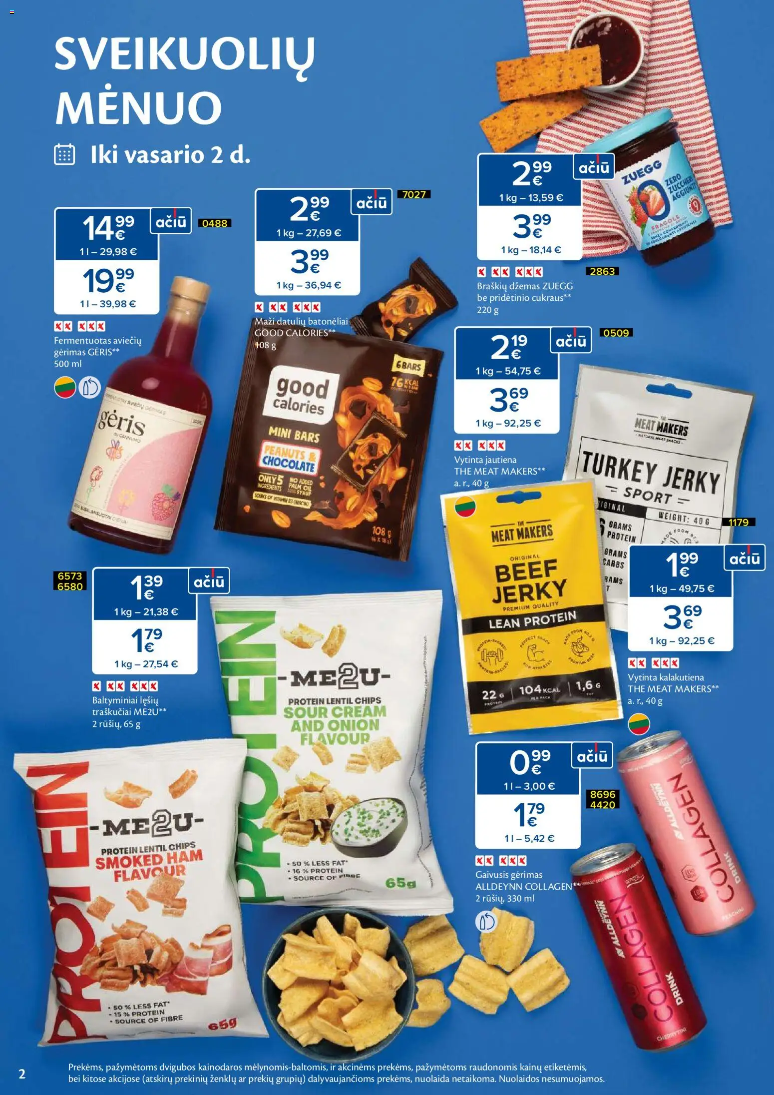 MAXIMA akcijos nuo 20.01.2026 | Puslapis: 2 | Prekių: Gaivusis gėrimas, Jautiena, Traškučiai