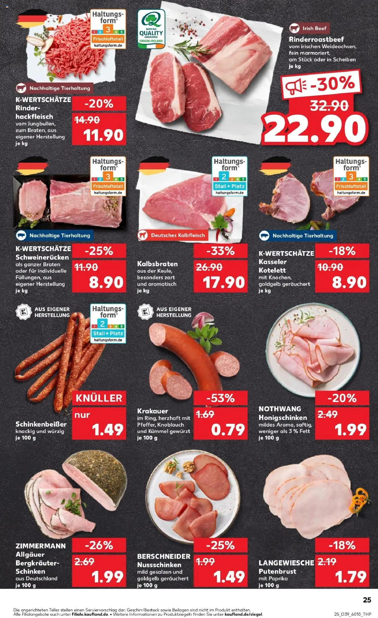 Kaufland prospekt Neusäß	 – gültig ab 28.09.2025 | Seite: 25 | Produkte: Paprika, Schweinerucken, Schinken, Hackfleisch