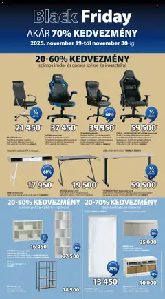 JYSK Black Friday - amely érvényes a következő dátumtól: 19.11.2025 | Oldal: 9 | Termékek: Drón, Fejhallgató, Polc, Asztal