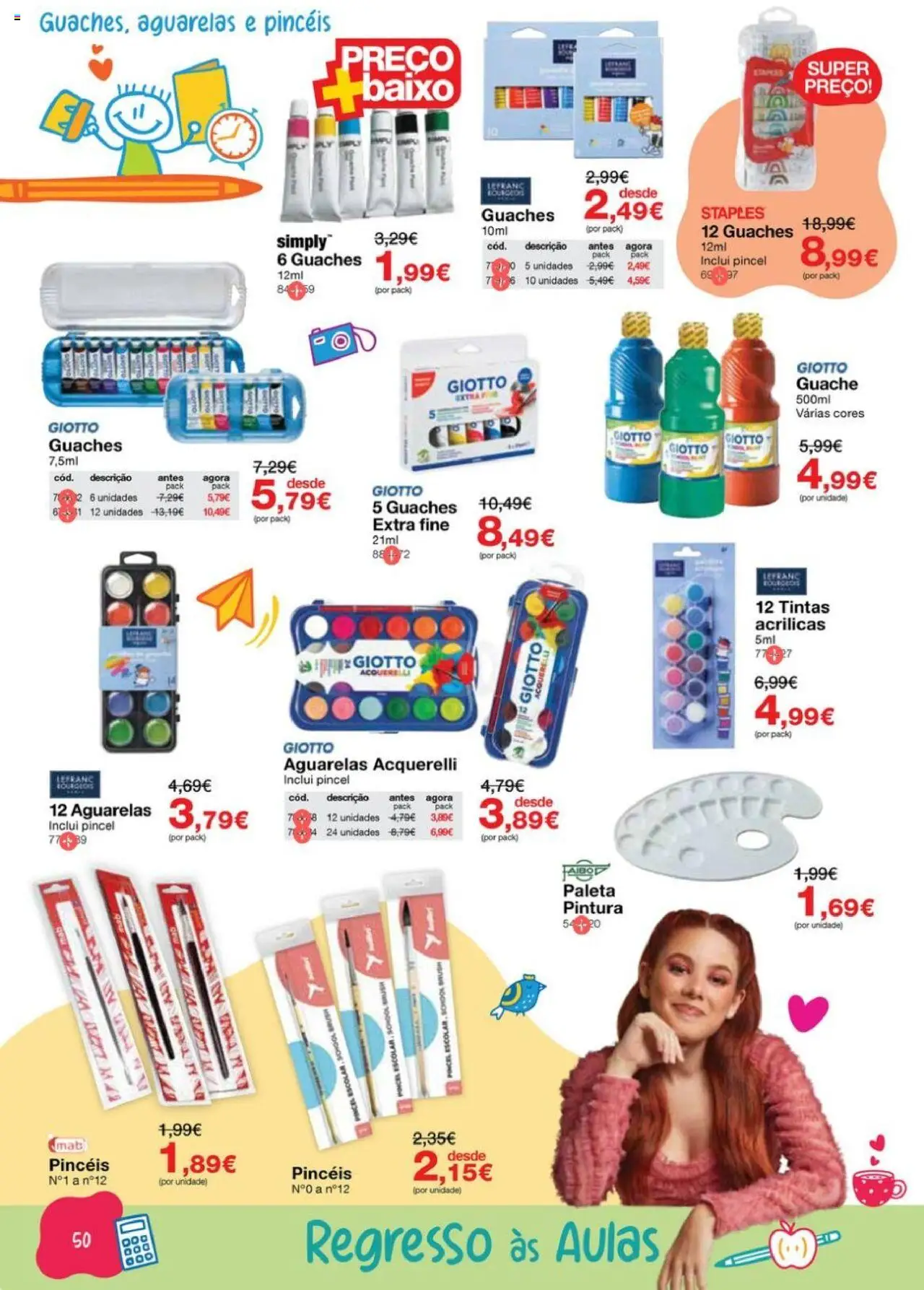 Staples - Folheto Regresso às Aulas 2025 │ válido de 18.08.2025 | Página: 50 | Produtos: Pincel