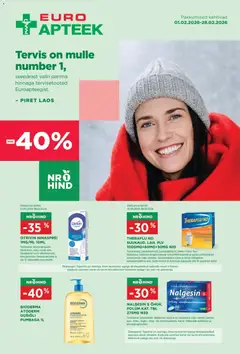 Euroapteek kliendilehe eelvaade alates 01.02.2026