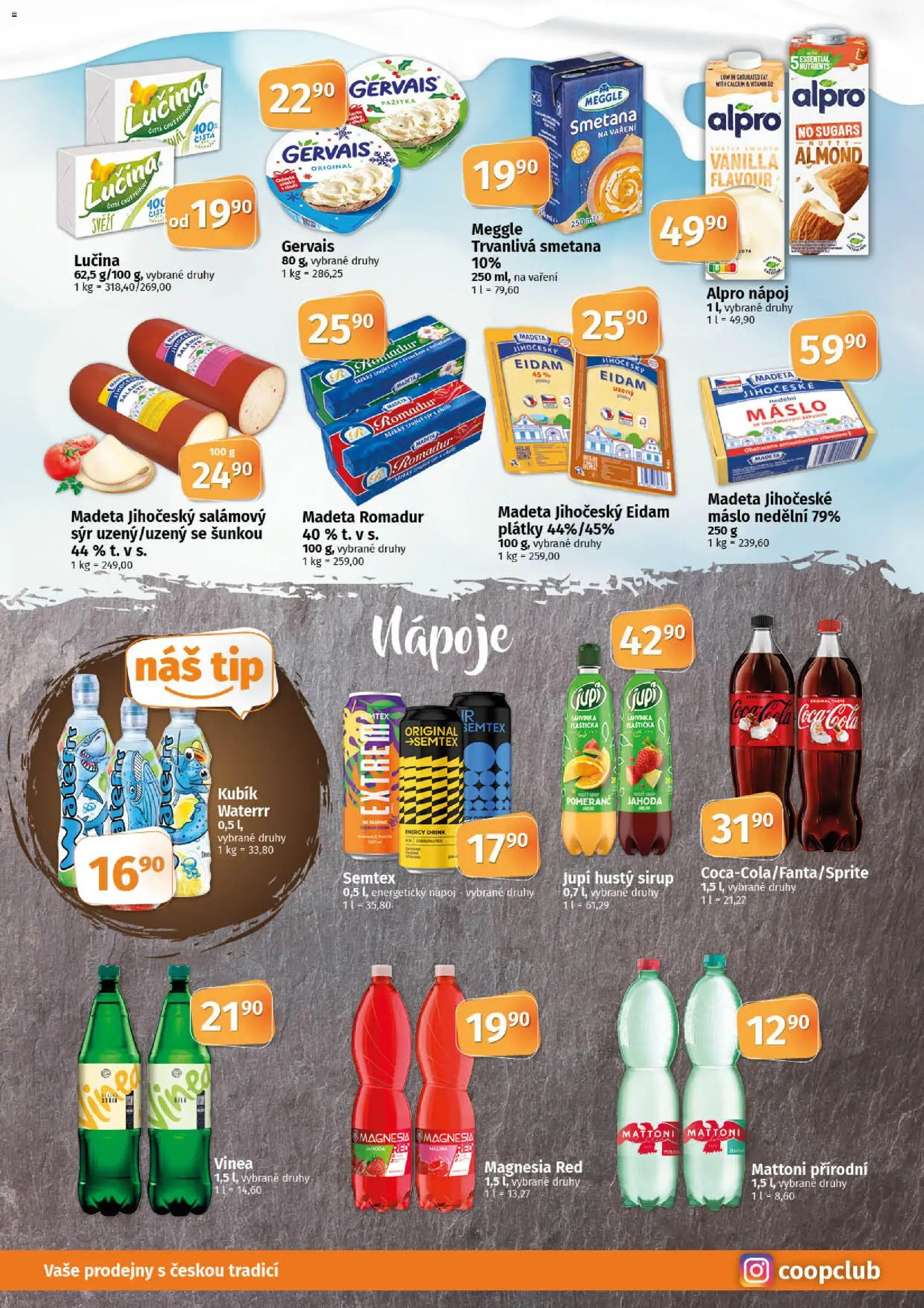 Coop leták - Tuty od 05.11.2025 | Strana: 6 | Produkty: Sýr, Magnesia, Semtex, Magnesia Red