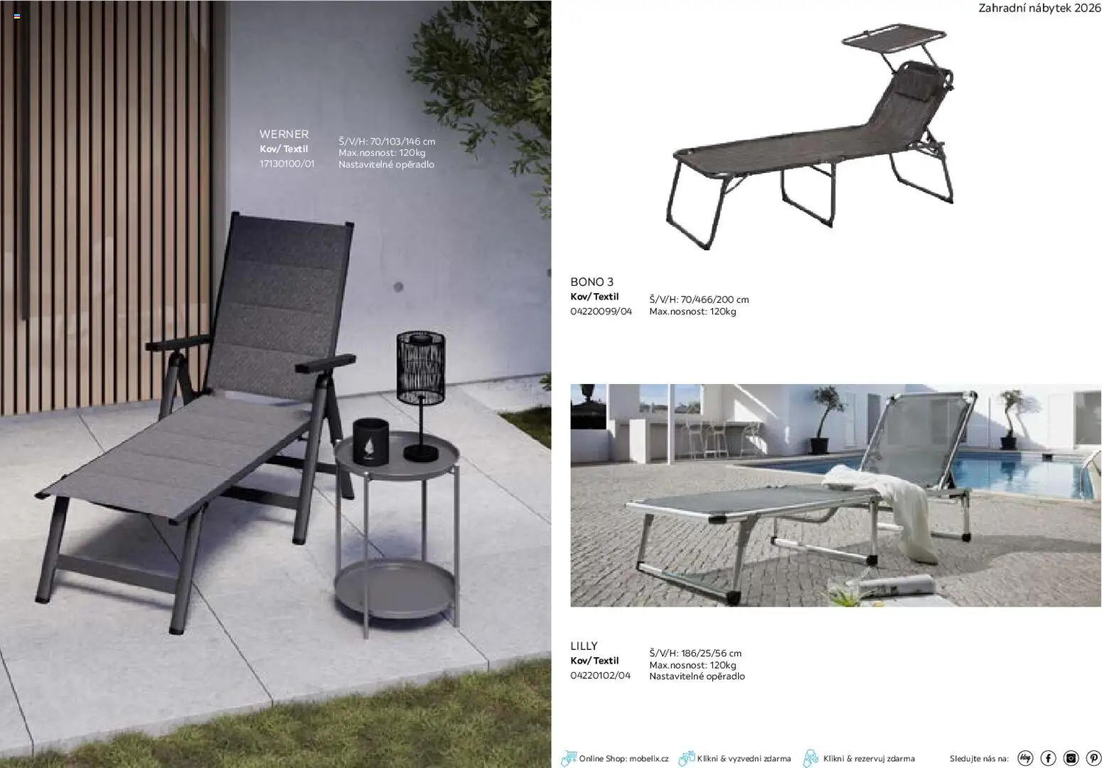 Möbelix leták - Zahradní nábytek od 01.03.2026 | Strana: 45 | Produkty: Nábytek, Zahradní nábytek