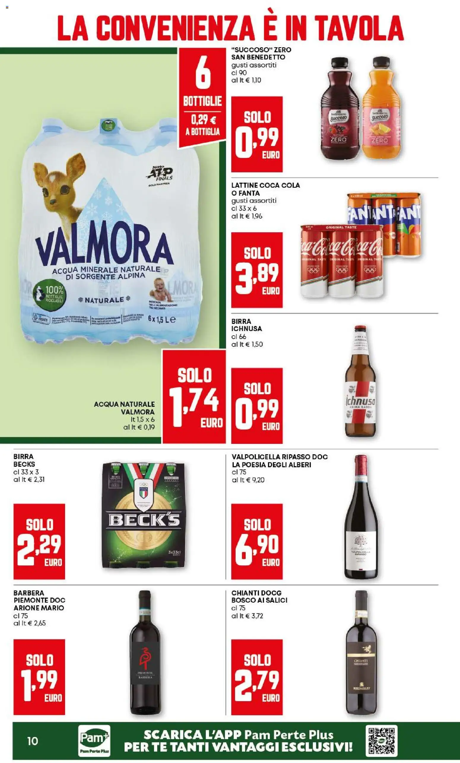 Volantino PAM del 12.03.2026 | Pagina: 10 | Prodotti: Tè, Acqua, Acqua naturale, Bottiglia