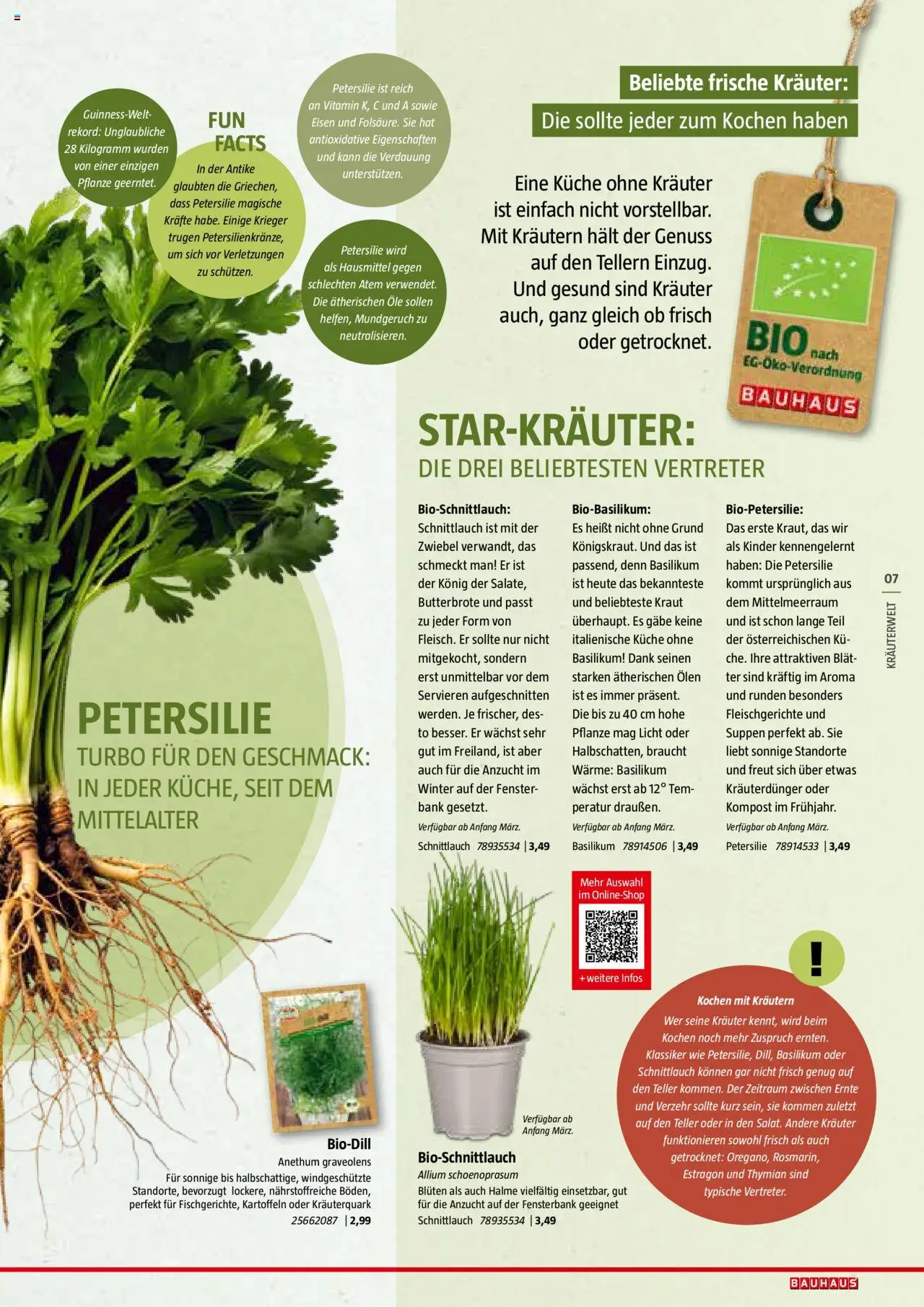 Bauhaus Reiche Ernte Magazin 2025 gültig ab 01.07.2025 | Seite: 7 | Produkte: Kartoffeln, Kraut, Petersilie
