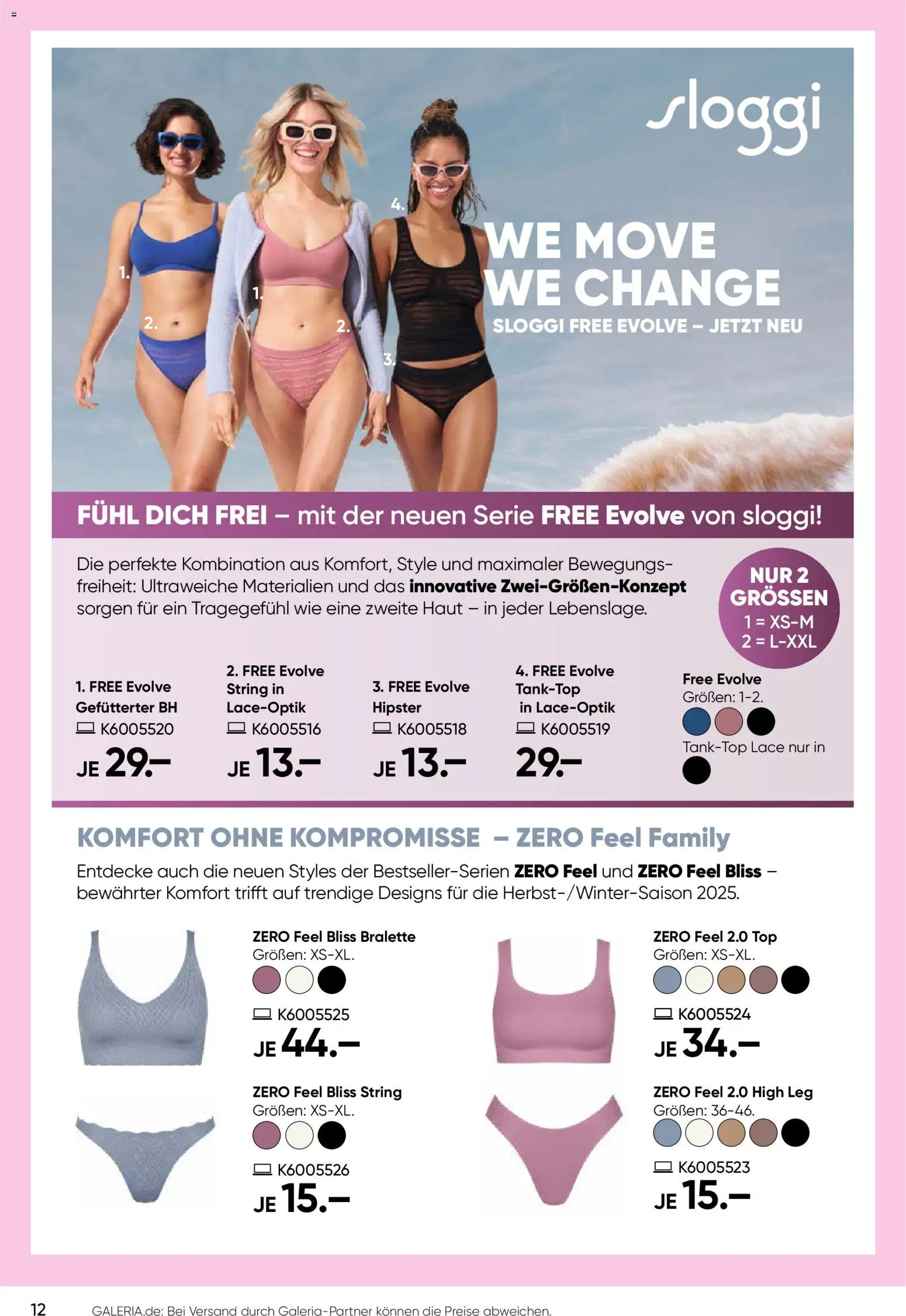 Galeria Karstadt Kaufhof Prospekt 	 – gültig ab 29.10.2025 | Seite: 12 | Produkte: Top, String, Tanktop, BH