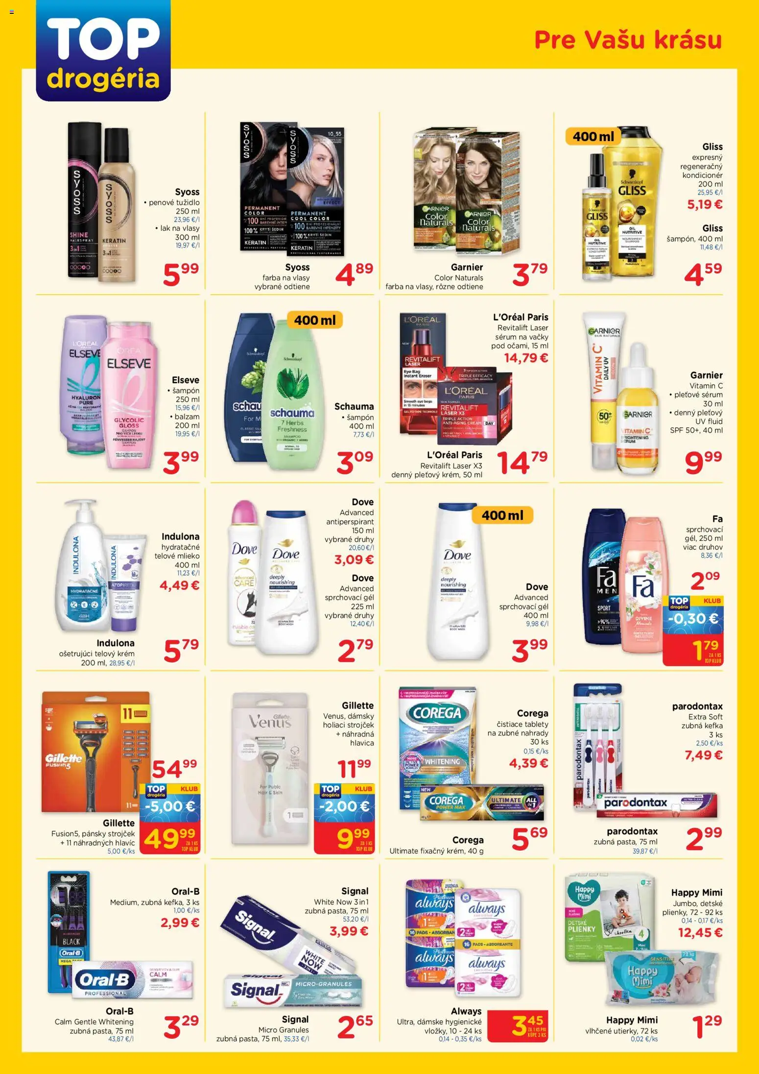 Nové TOP Drogéria akcie – leták je platný od 09.02.2026 | Strana: 3