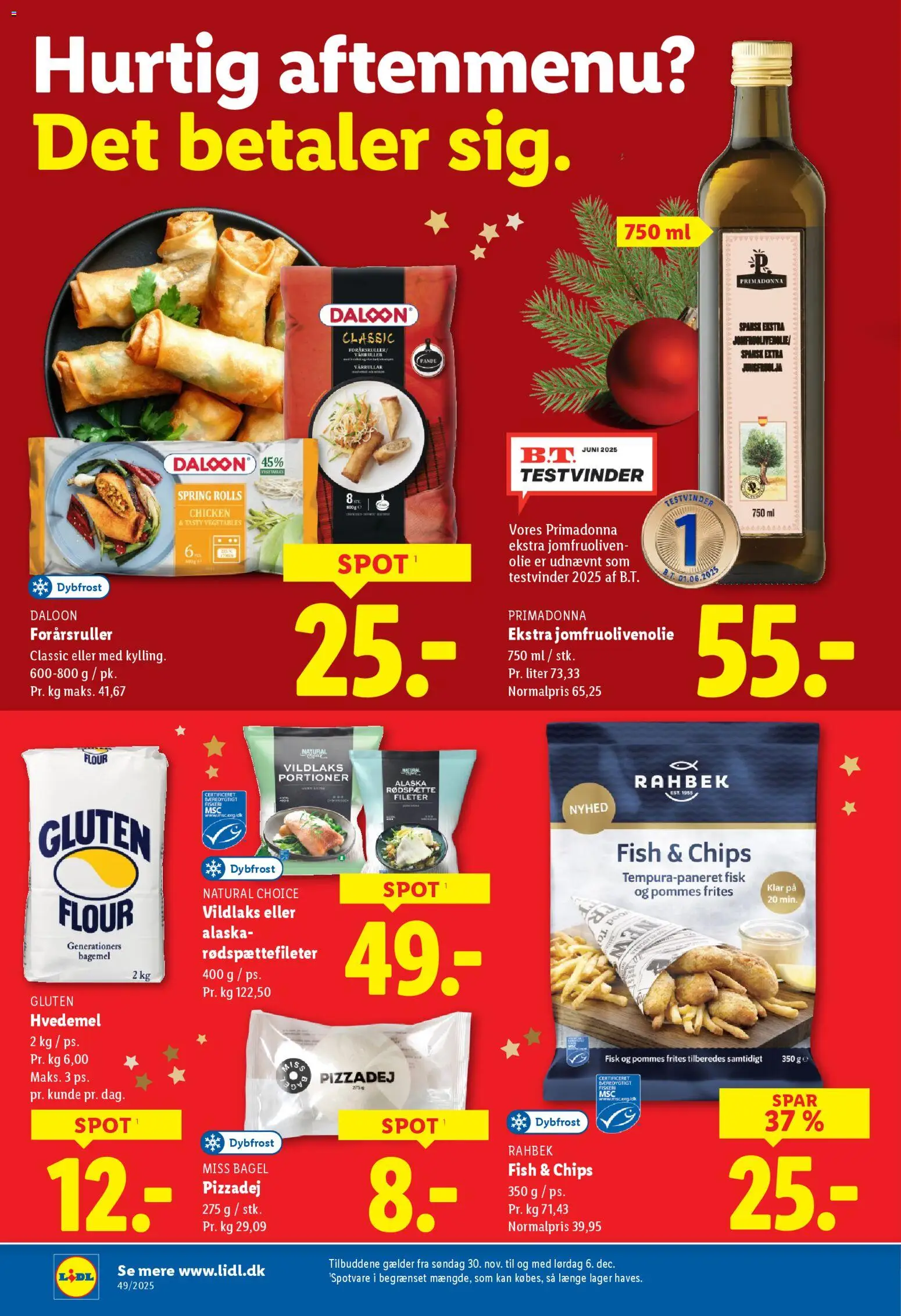 Lidl tilbudsavis – gyldig fra 30.11.2025 | Side: 24 | Produkter: Olie, Fisk, Pommes frites, Søm