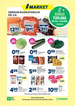 Katso S-market tarjoukset voimassa alkaen 04.08.2025