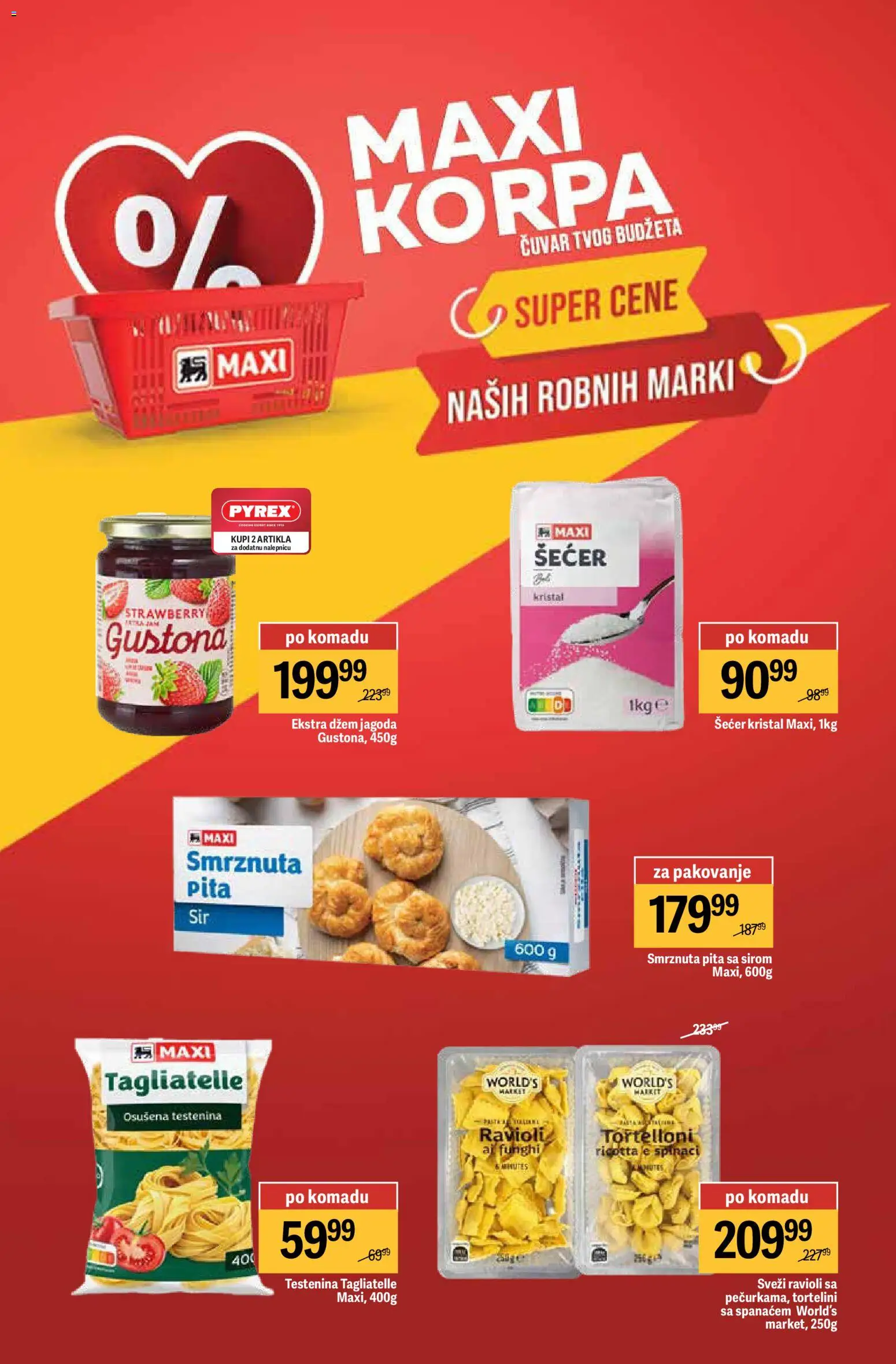 Maxi katalog - važi od 26.03.2026 | Strana: 8 | Proizvode: Šećer kristal, Testenina, Šećer, Korpa