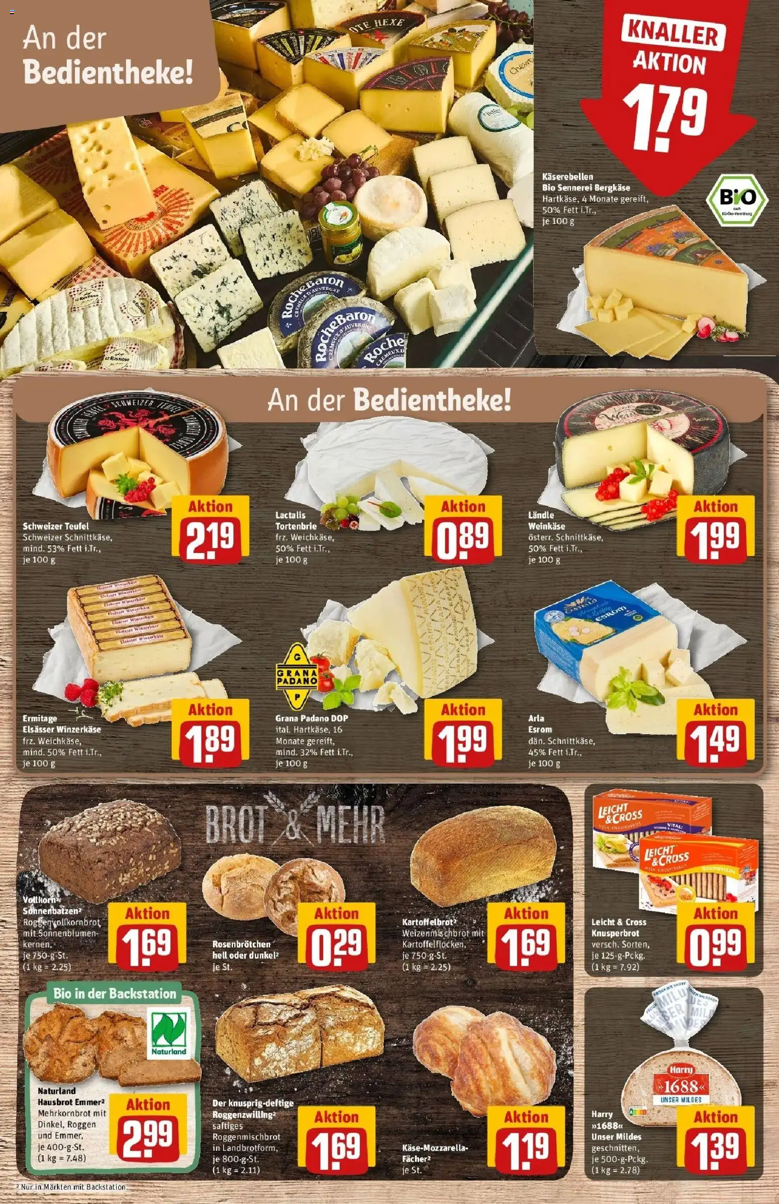 Rewe Prospekt Weimar / Schöndorf	 – gültig ab 15.03.2026 | Seite: 13 | Produkte: Mozzarella, Brot
