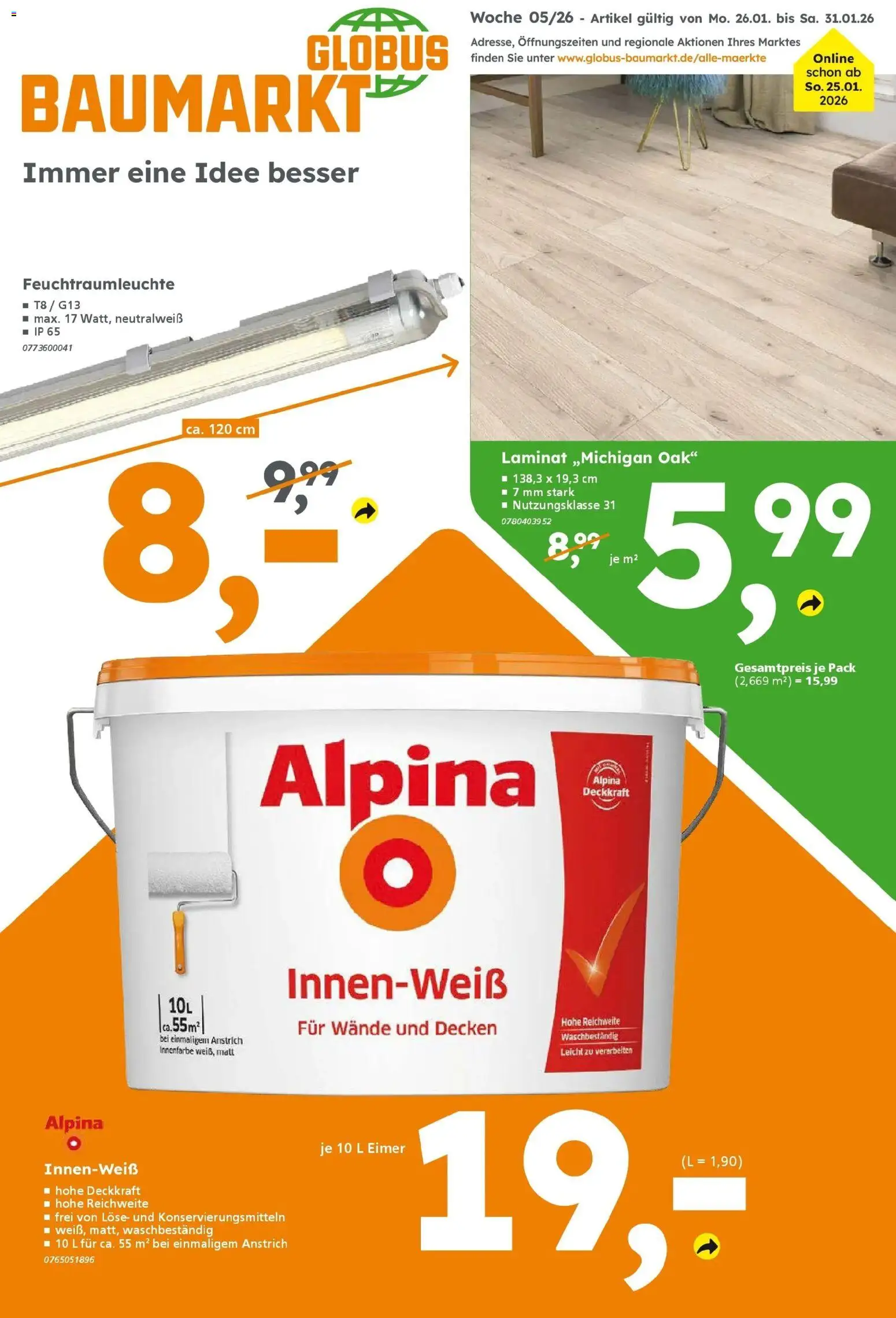 Globus Baumarkt prospekt Heusweiler	 – gültig ab 26.01.2026 | Seite: 1