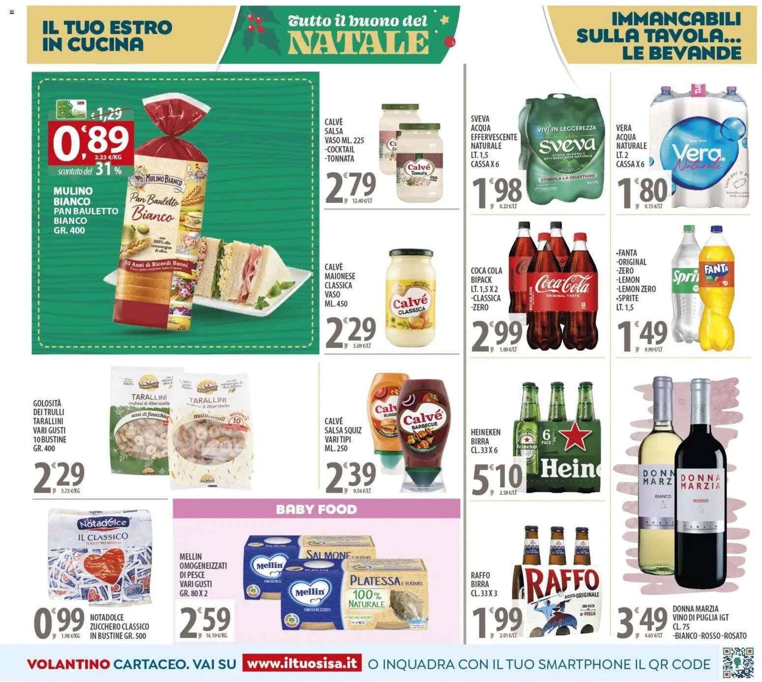 Volantino SISA del 16.12.2025 | Pagina: 17 | Prodotti: Birra, Zucchero, Smartphone, Fanta