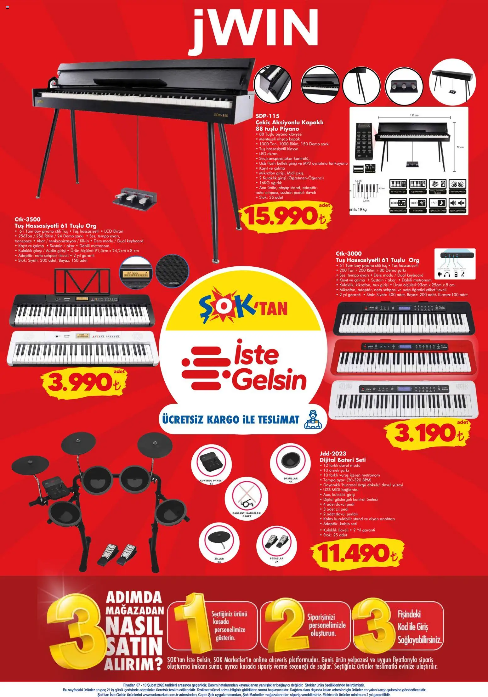 Şok Market Hafta sonu fırsatları - 07.02.2026 tarihinden itibaren geçerlidir | Sayfa: 3 | Ürünler: Ses, Bağlayıcı, USB, Ağırlık