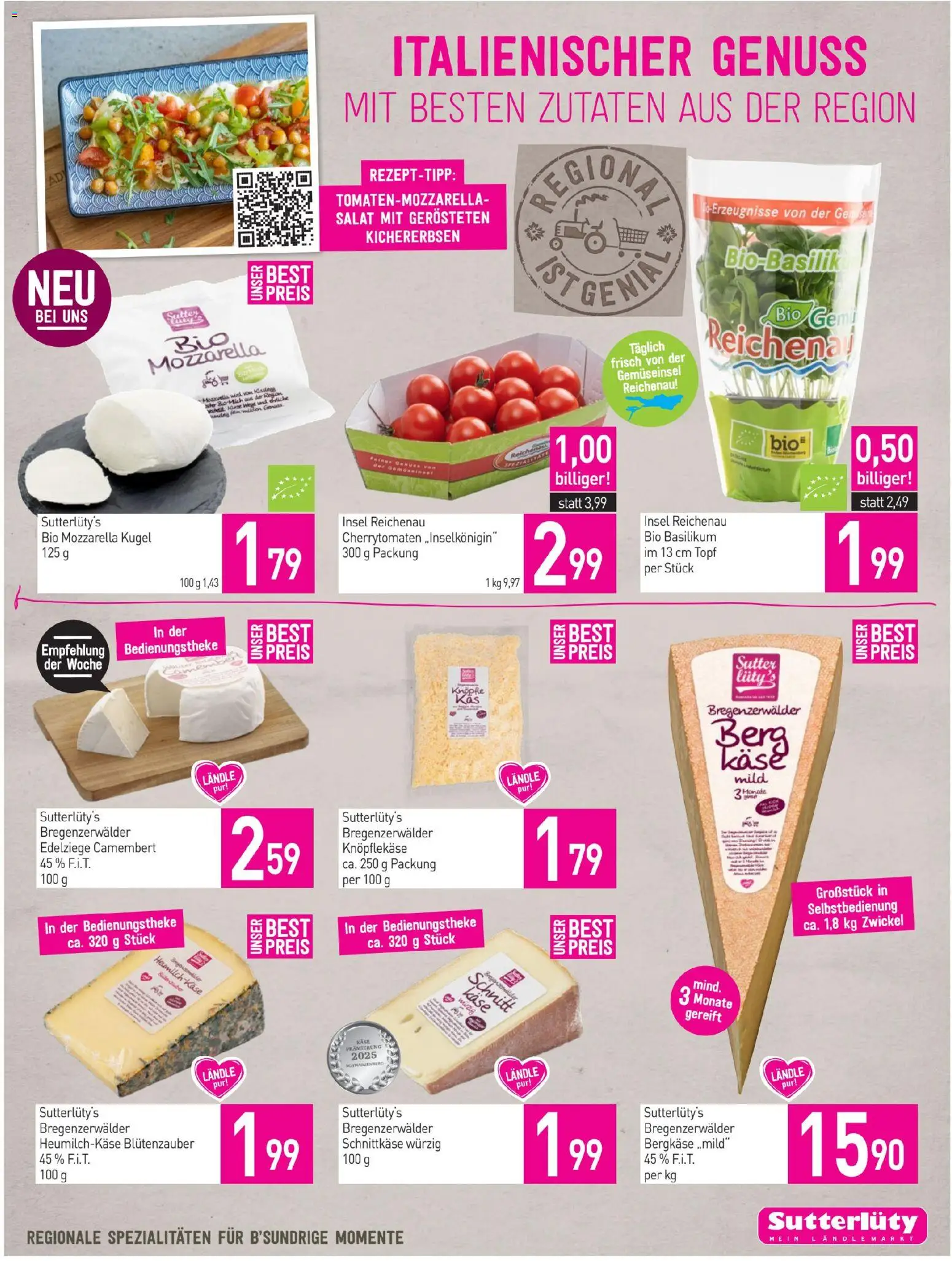 Sutterlüty Flugblatt gültig ab 30.04.2026 | Seite: 7 | Produkte: Salat, Käse