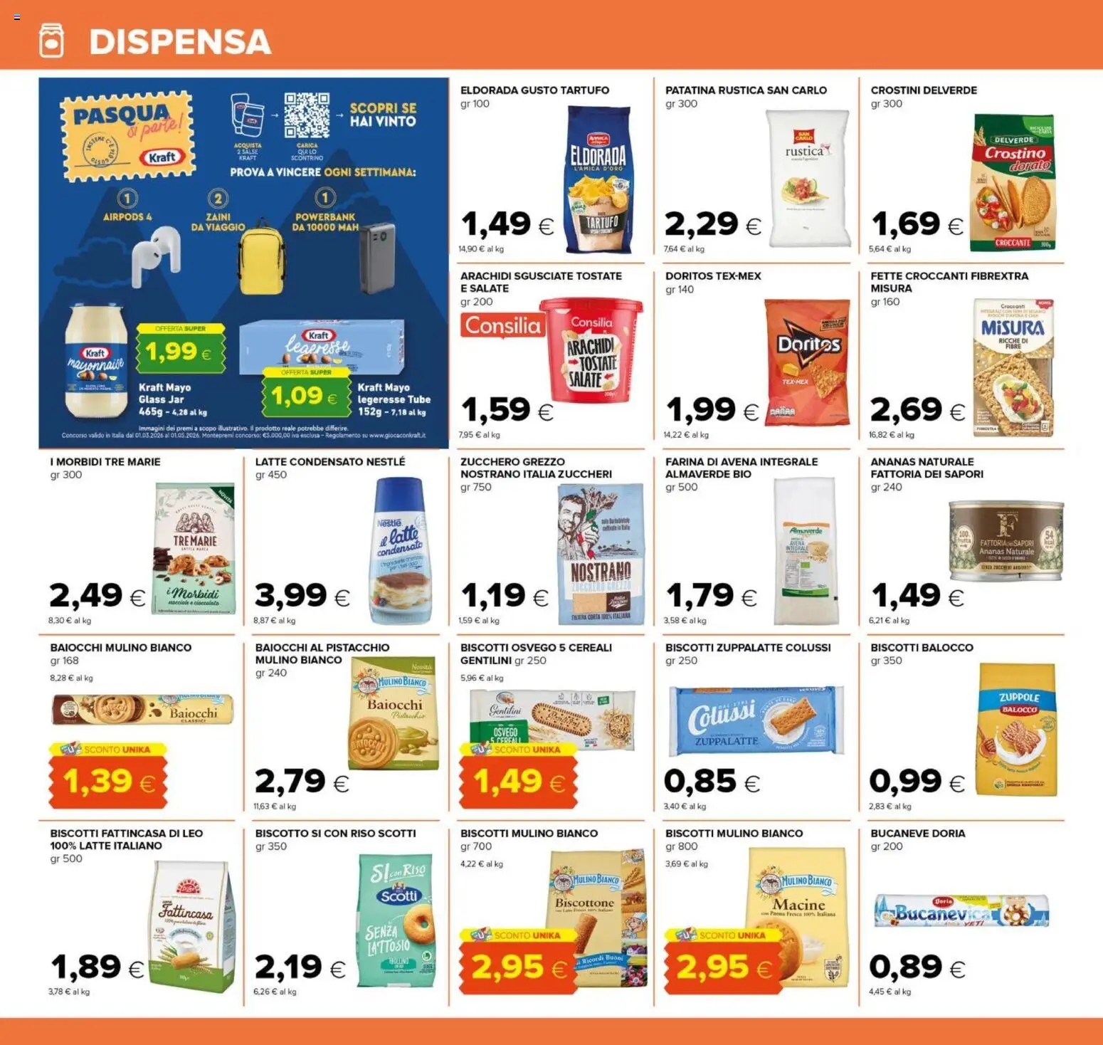 Volantino Tigre del 26.03.2026 | Pagina: 24 | Prodotti: Tartufo, Cereali, Zucchero, Ananas