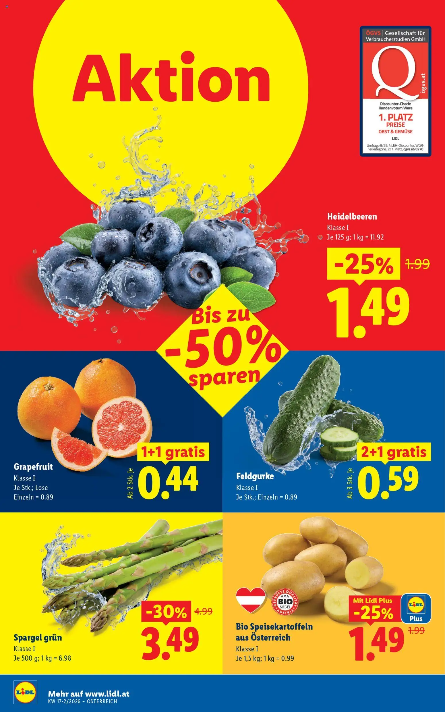 Lidl - Flugblatt gültig ab 23.04.2026 | Seite: 4 | Produkte: Grapefruit, Gemüse, Obst