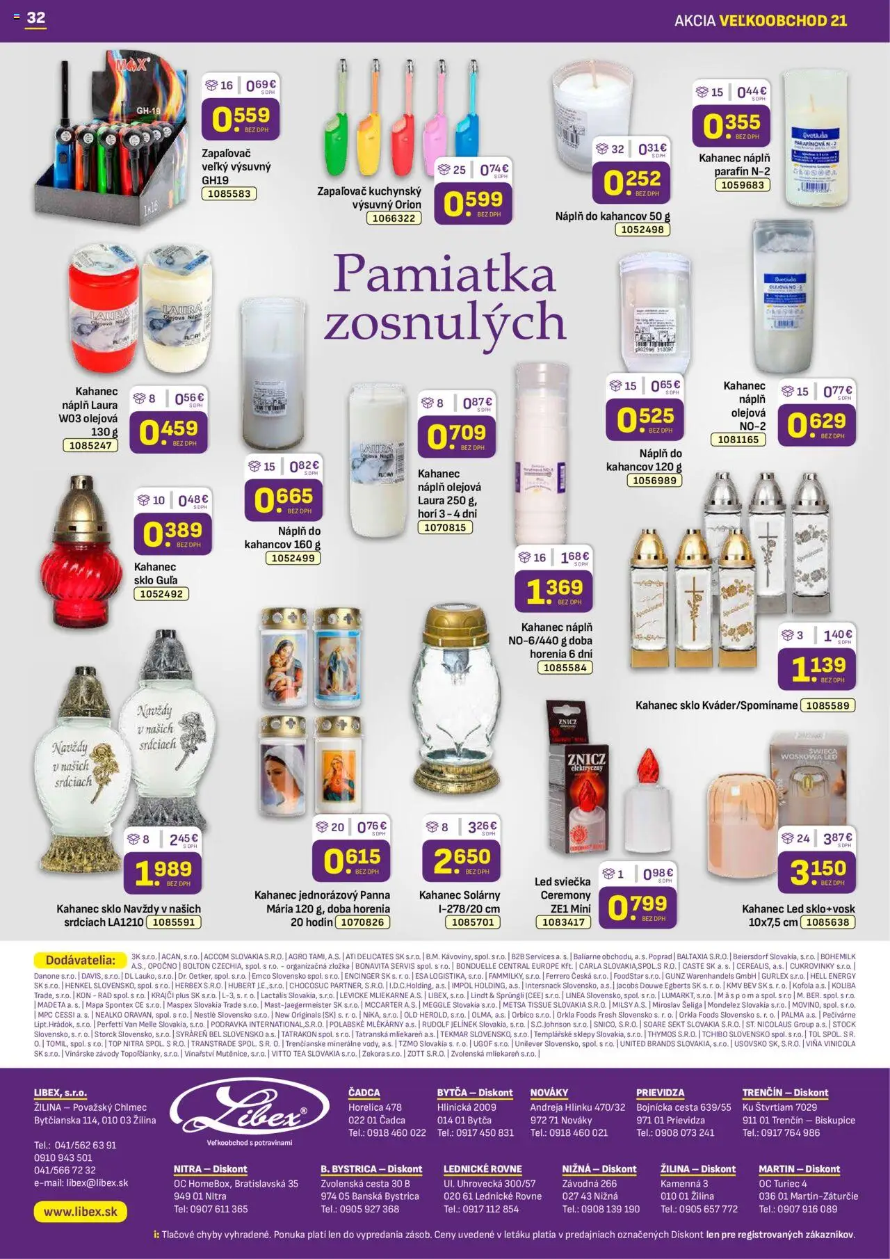 Nové Libex akcie – leták je platný od 20.10.2025 | Strana: 32 | Produkty: Lindt, Led, Kofola