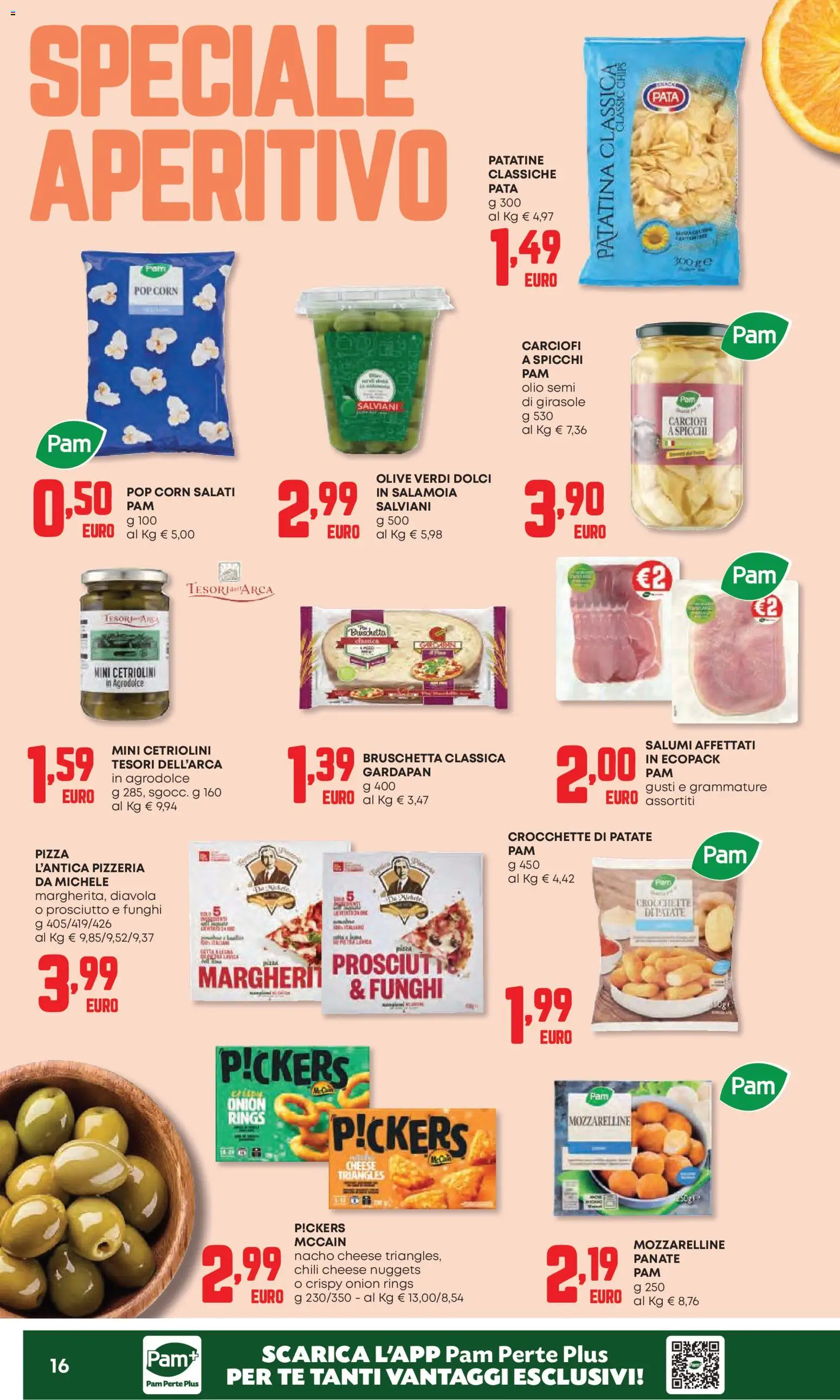 Volantino Panorama del 23.04.2026 | Pagina: 16 | Prodotti: Pizza, Patate, Olio, Crocchette