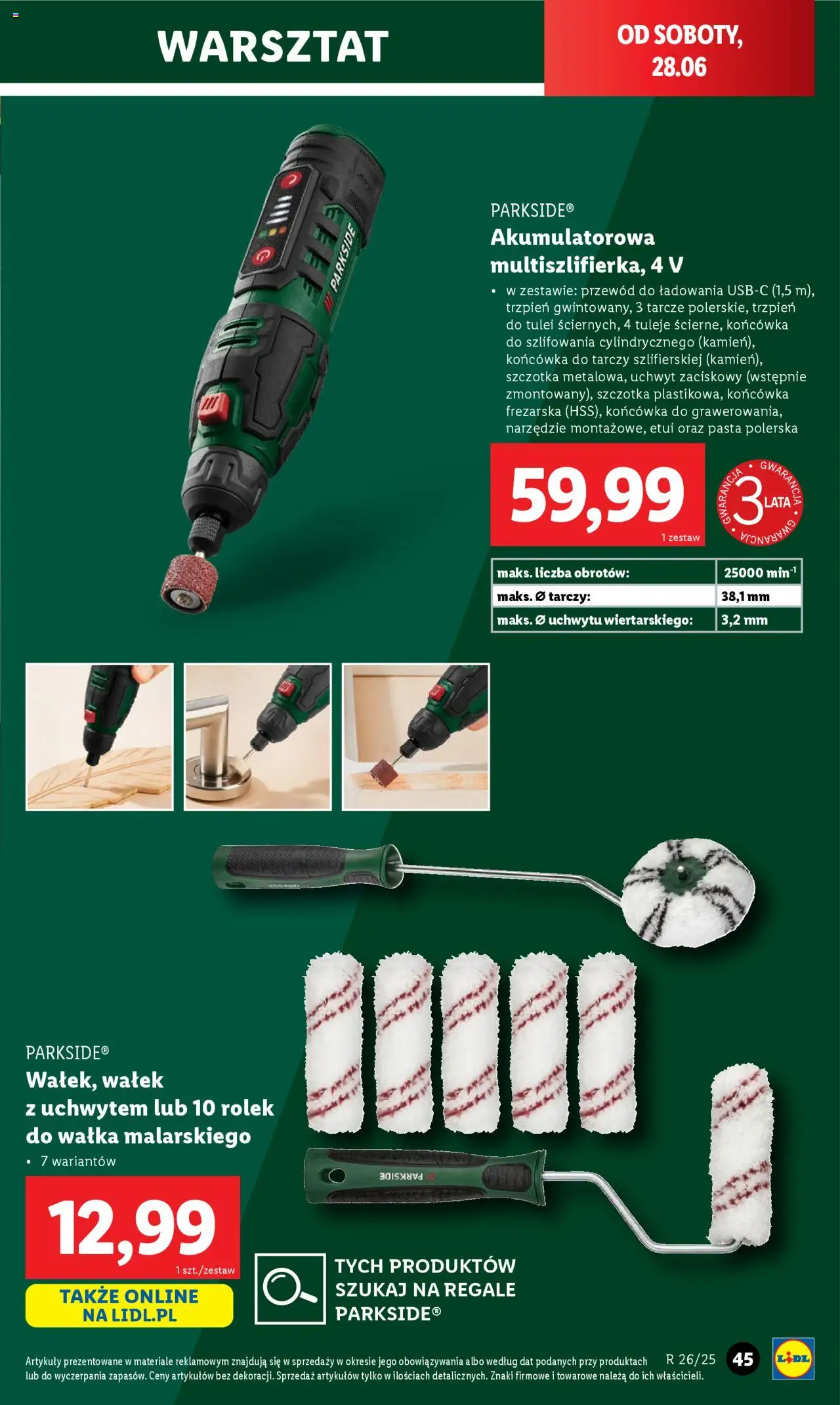 Lidl Katalog od 23.06.2025 | Strona: 47 | Produkty: Szczotka