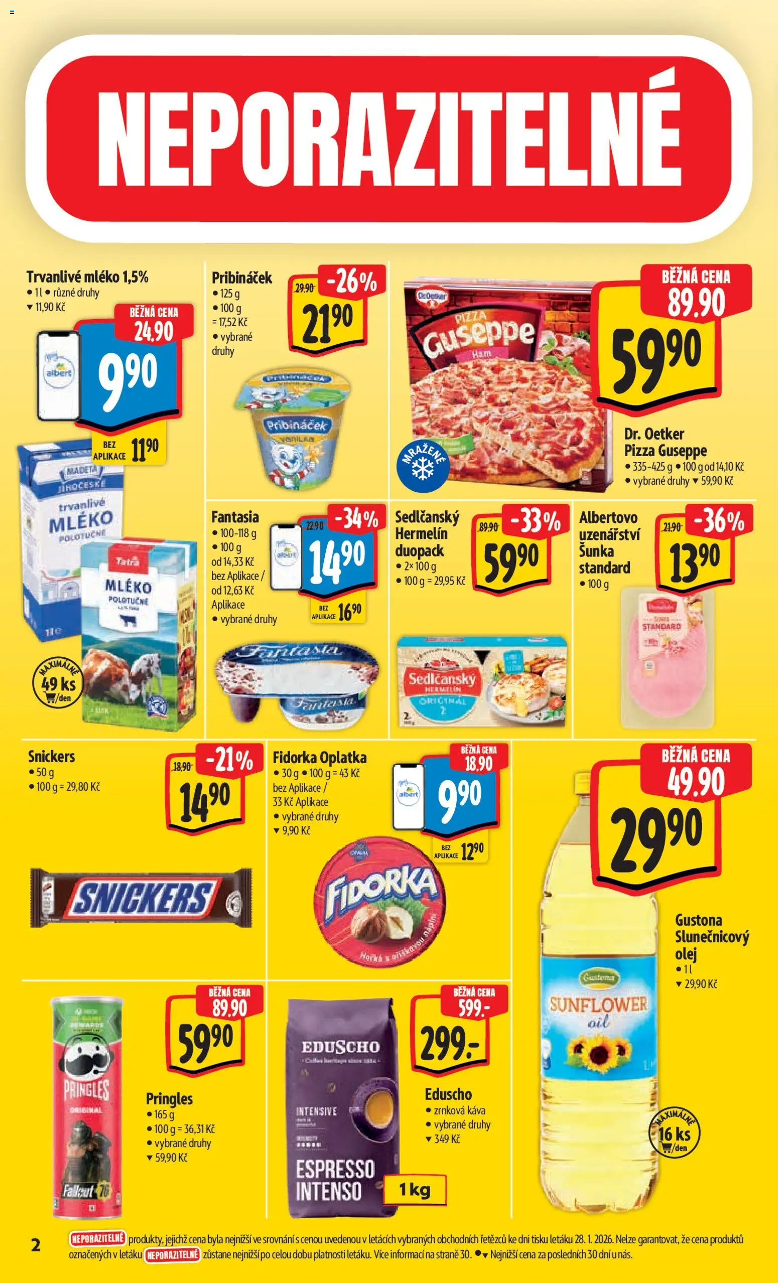 Albert leták - Hypermarket od 04.02.2026 | Strana: 6 | Produkty: Káva, Pizza, Zrnková káva, Fidorka