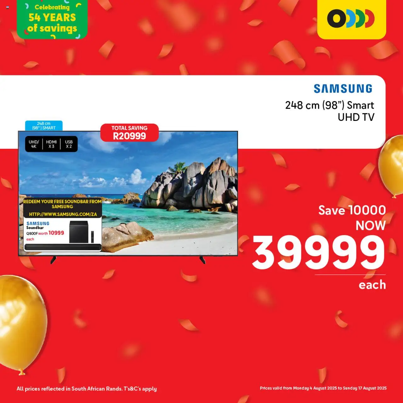 Makro Birthday Deals Tech │ valid from 04.08.2025 | Page: 3 | Products: TV, Soundbar