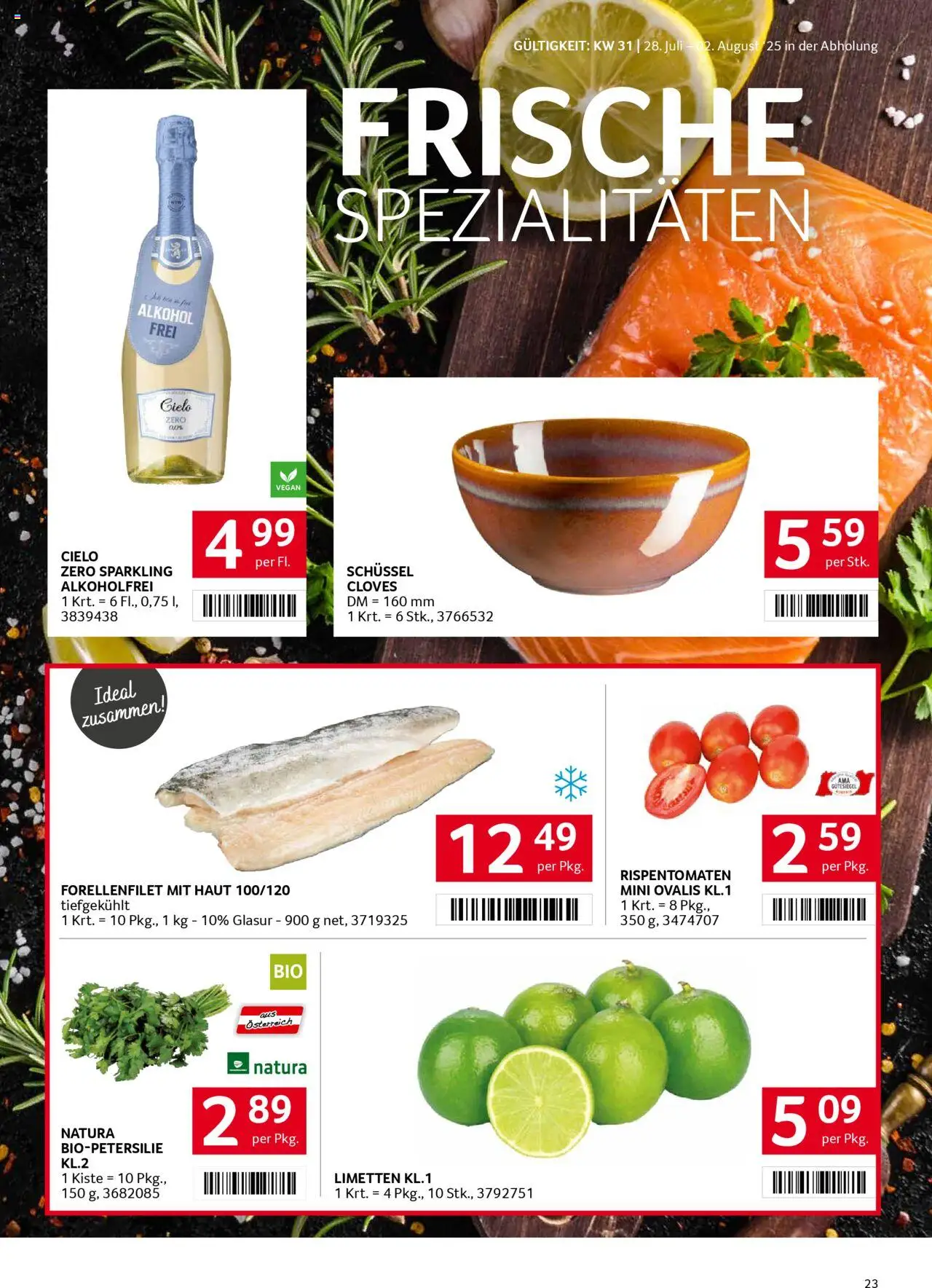 Transgourmet Flugblatt gültig ab 27.07.2025 | Seite: 23