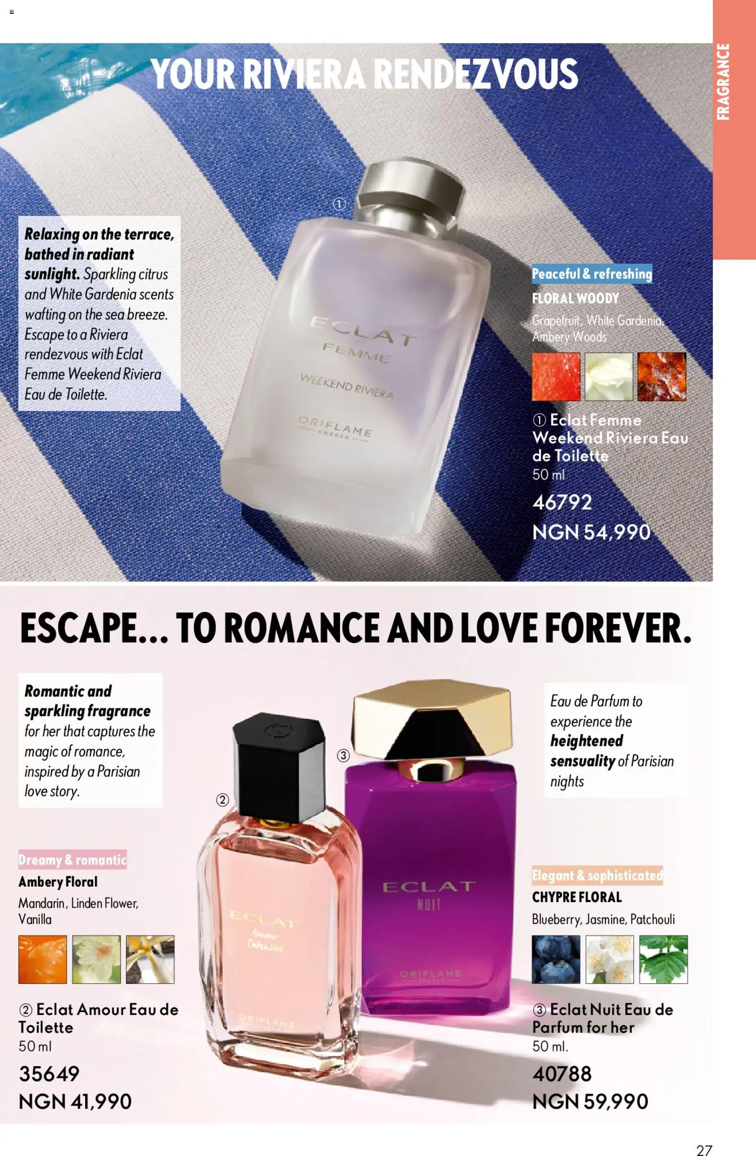 Oriflame Catalogue 2/2026 valid from 01.04.2026 | Page: 27 | Products: Projektor, Zápich, Eau de toilette, Fragrance
