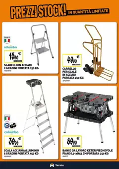 Anteprima del volantino Tecnomat catalogo valido a partire dal 19.02.2026 | Pagina: 18 | Prodotti: Carrello, Sgabello, Scala