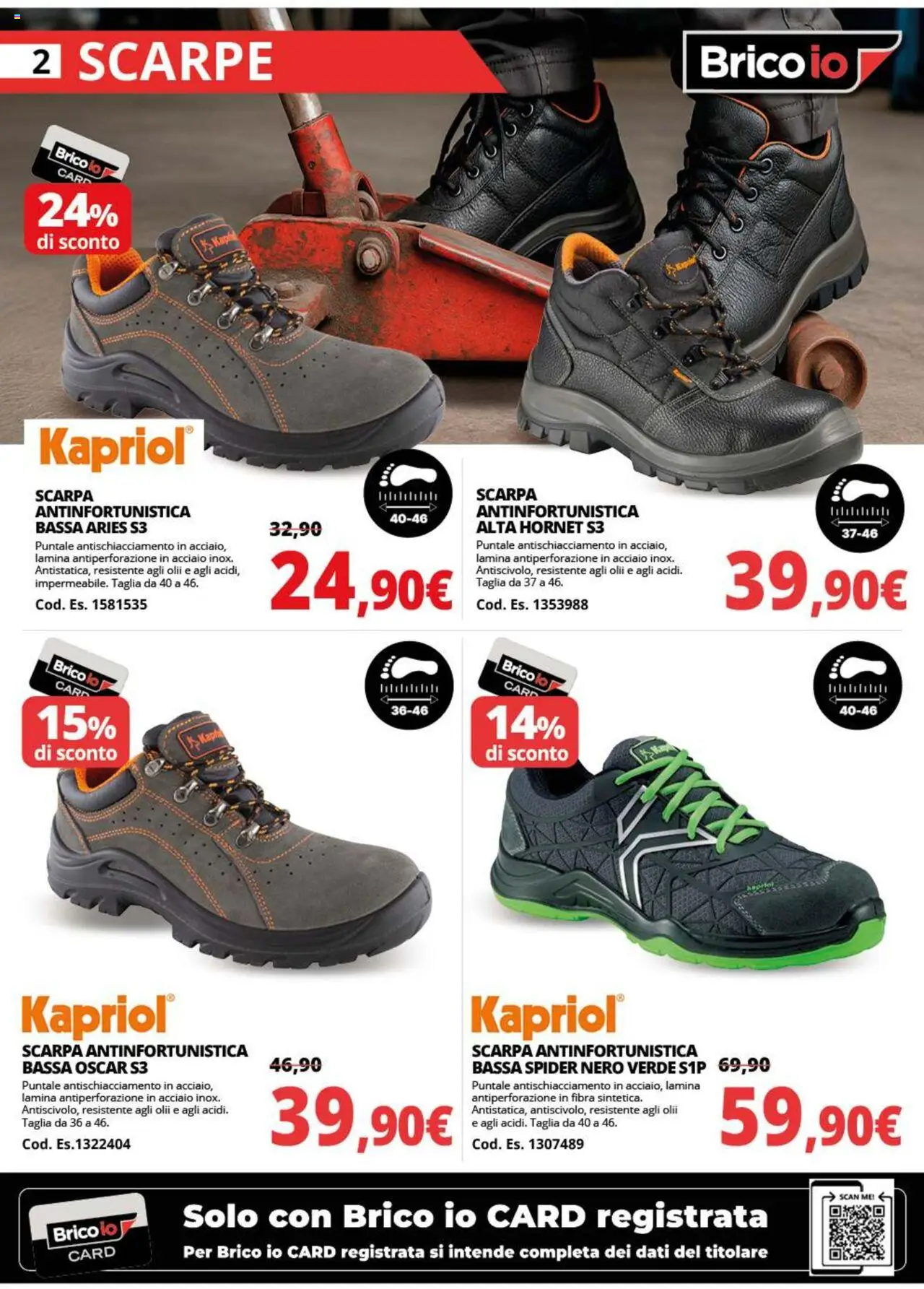 Volantino Brico io del 20.10.2025 | Pagina: 2 | Prodotti: Scarpe