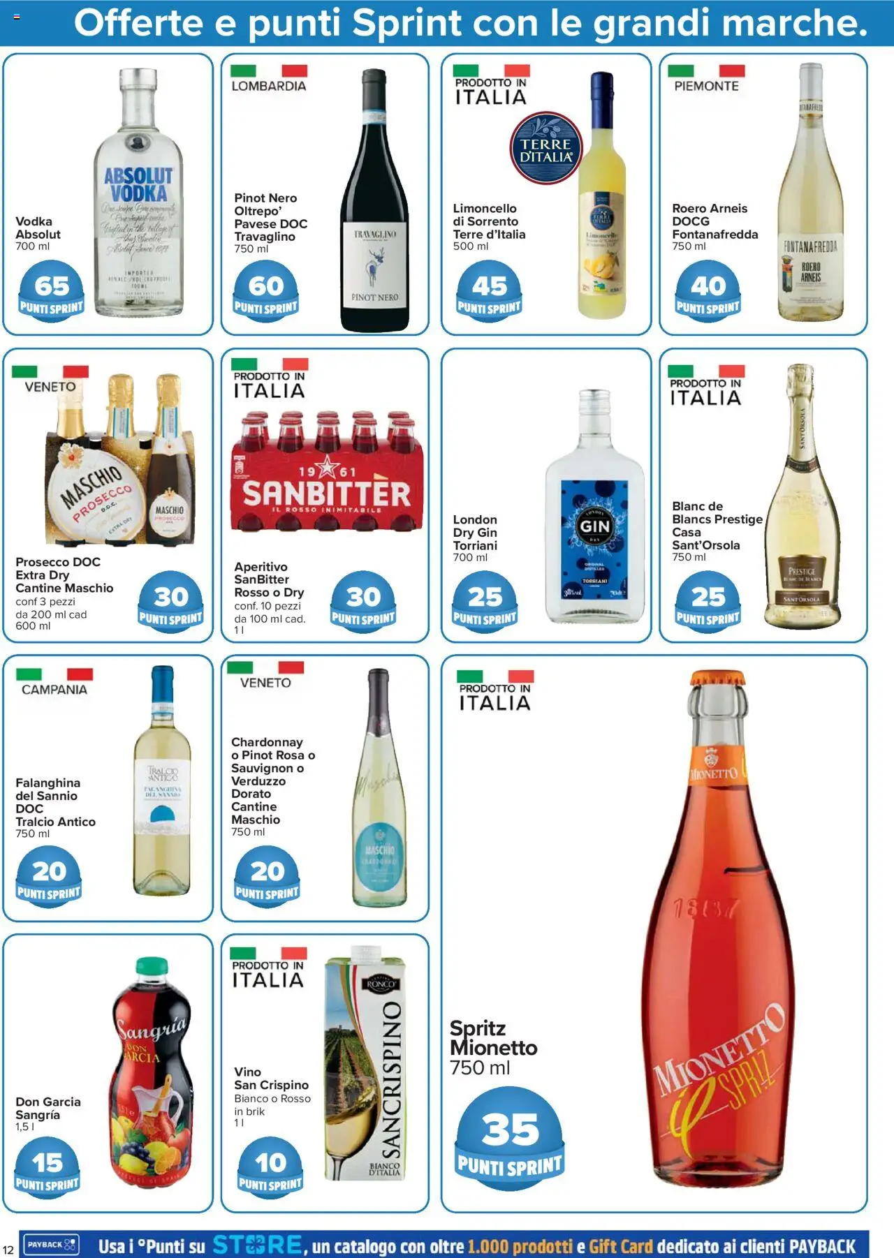 Volantino Carrefour del 10.07.2025 | Pagina: 12 | Prodotti: Gin, Vodka, Prosecco, Limoncello