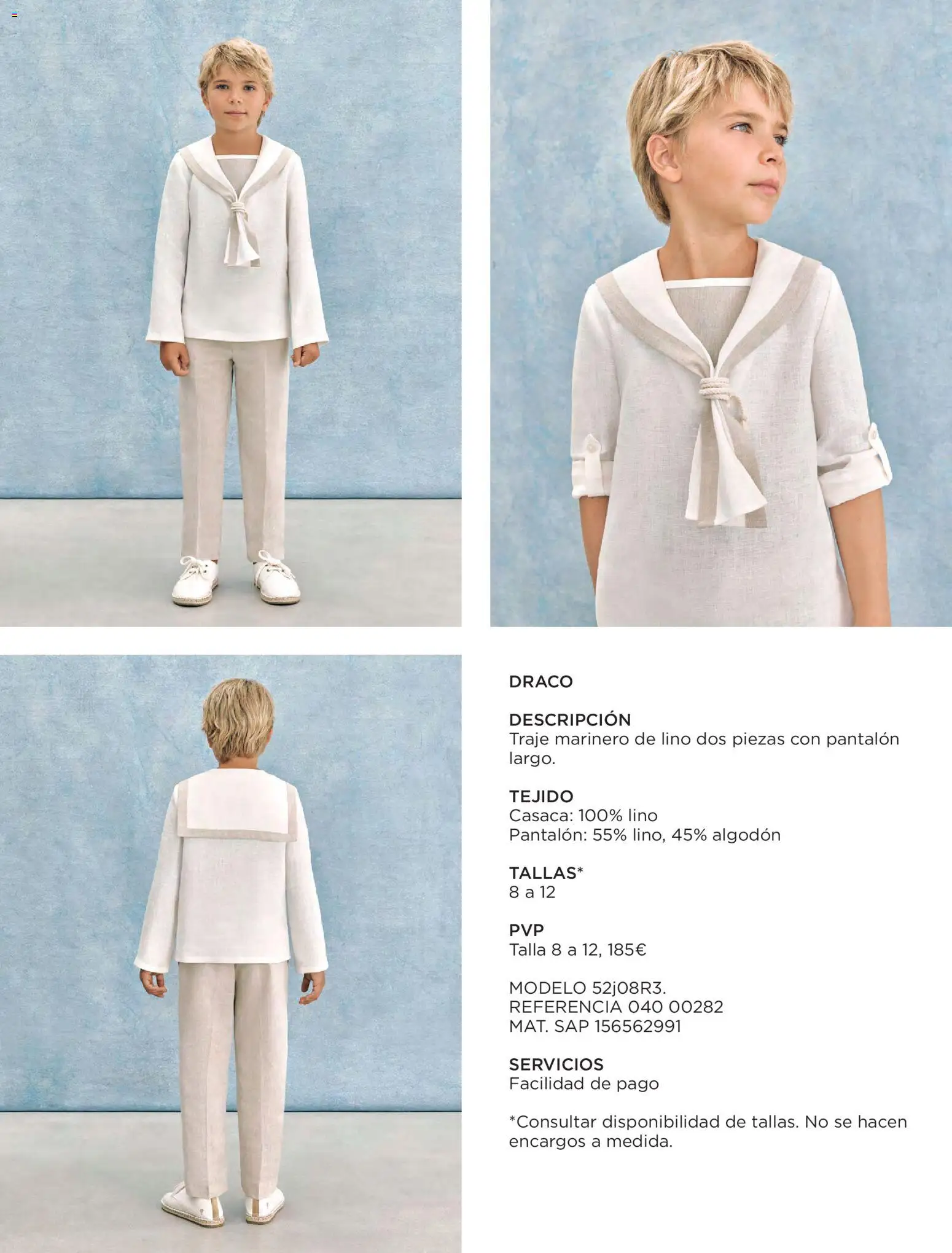 El Corte Inglés Comuniones 2026 │ válido desde el 19.11.2025 | Página: 28 | Productos: Traje