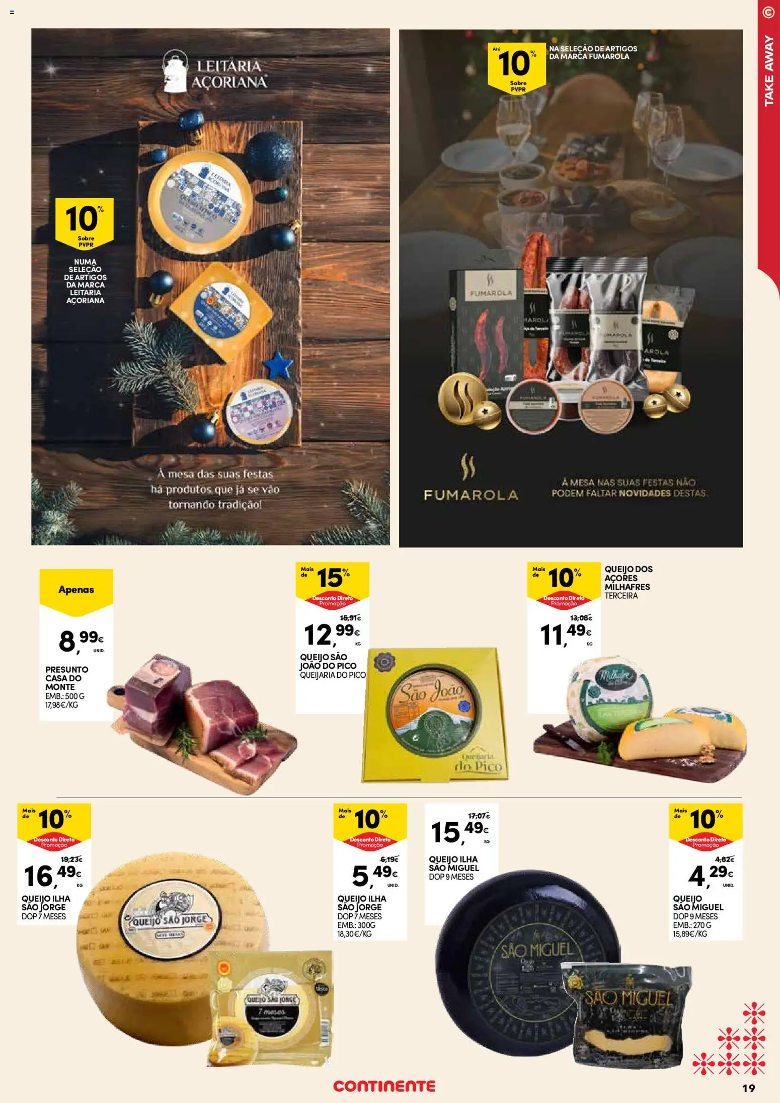 Continente - Açores: Natal │ válido de 11.12.2025 | Página: 19 | Produtos: Mesa, Queijo, Presunto