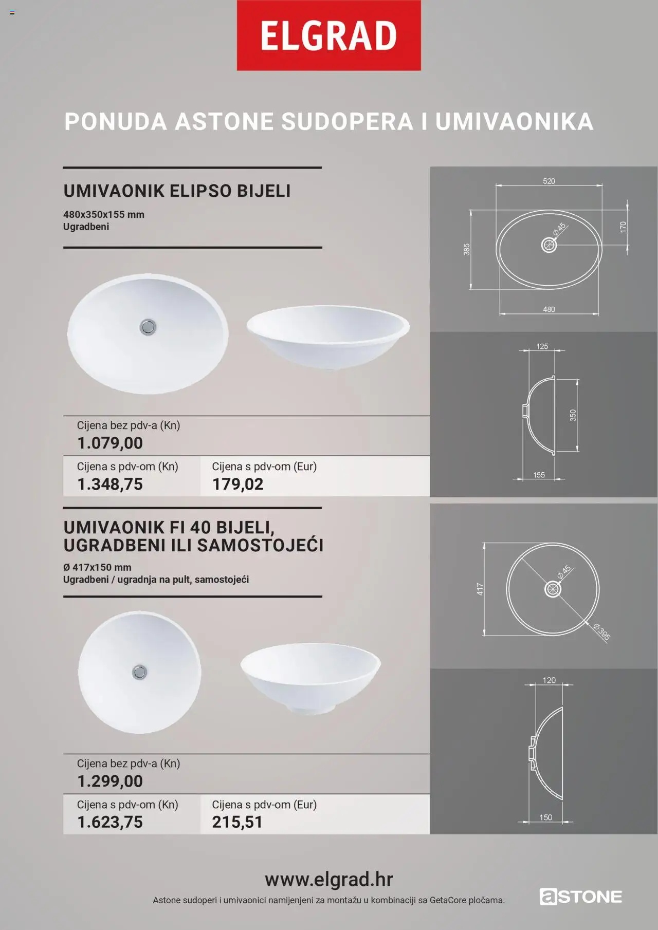 Elgrad katalog | vrijedi od 06.10.2025 | Stranica: 2 | Proizvodi: Umivaonik
