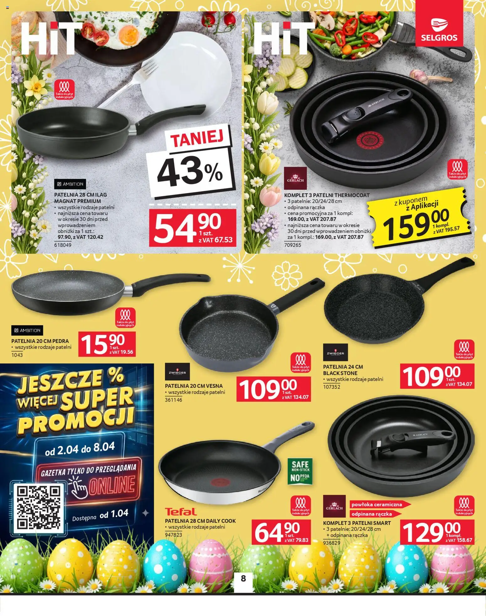 Selgros cash&carry gazetka - Oferta przemysłowa od 26.03.2026 | Strona: 10 | Produkty: Patelnie, Patelnia