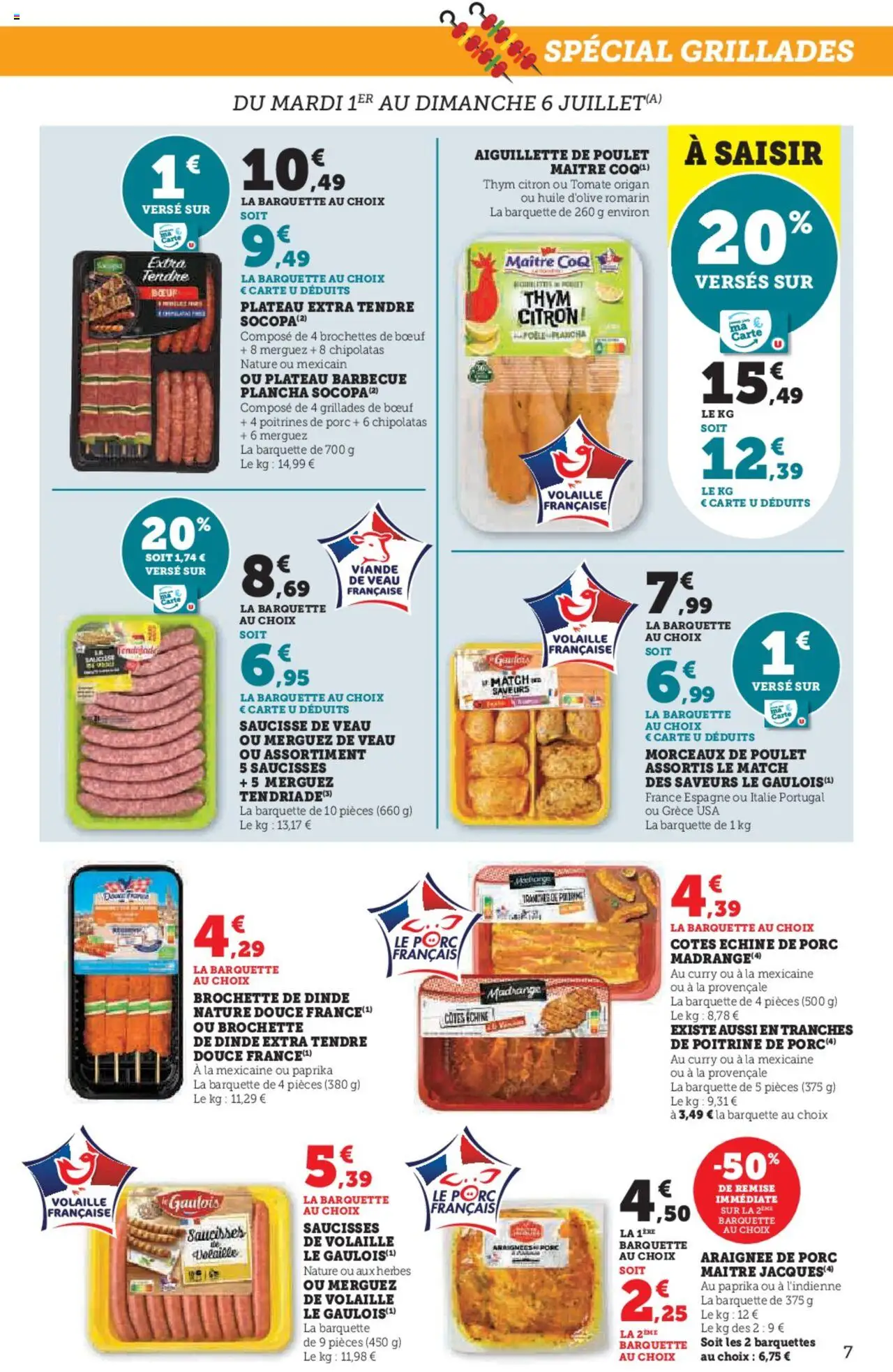  | Page: 7 | Produits: Plancha, Curry, Huile, Ribs