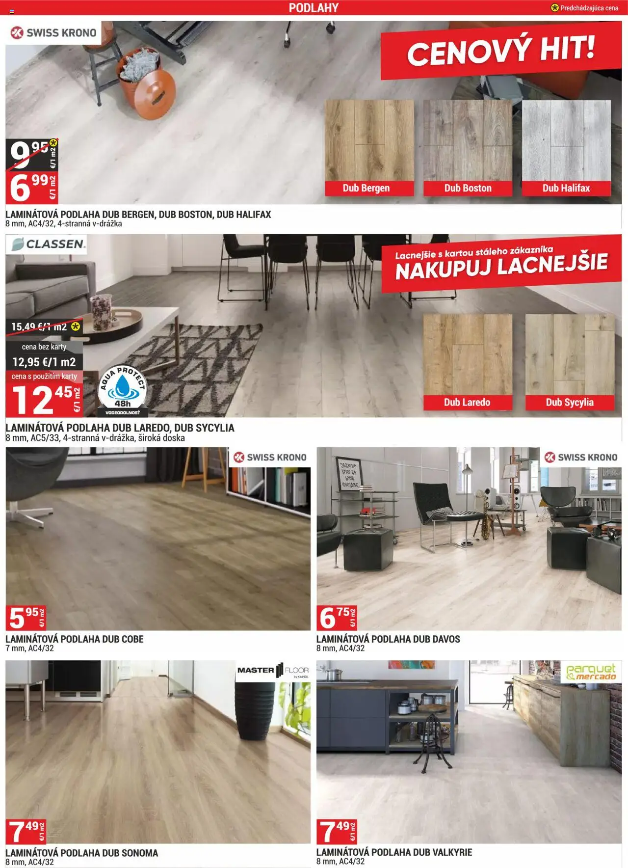 Merkury Market leták │ platný od 01.08.2025 | Strana: 32 | Produkty: Podlaha, Laminátová podlaha