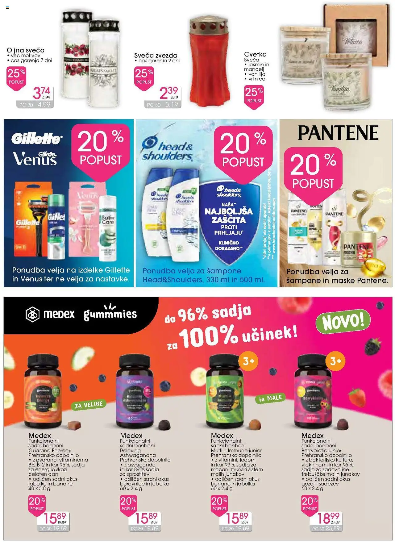 Novi Tuš drogerija katalog ponudbe – veljaven od 15.10.2025 | Stran: 15 | Izdelki: Bonboni, Sveča, Jabolka, Borovnice