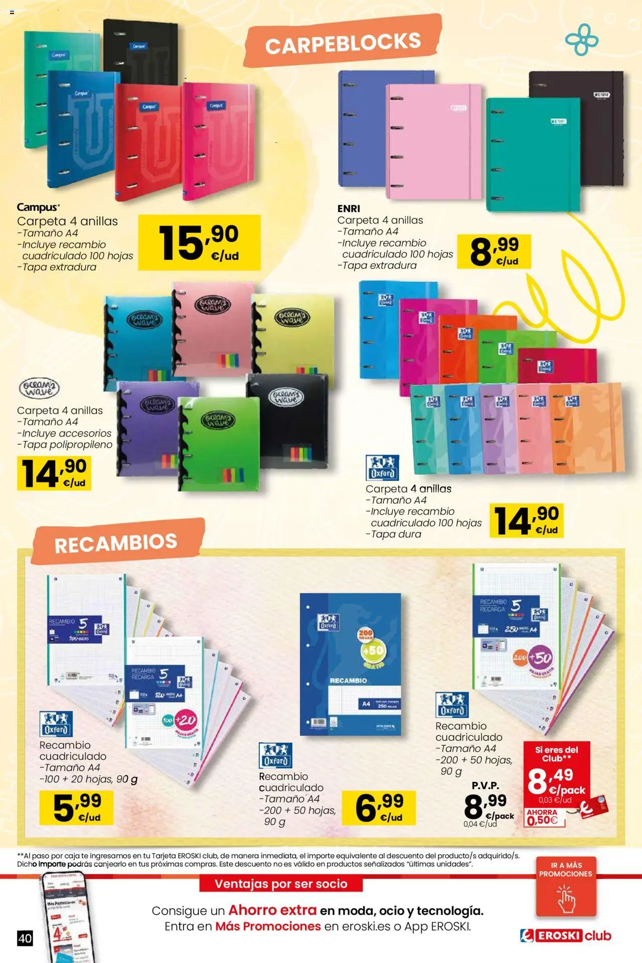 Eroski - Vuelta al cole │ válido desde el 21.08.2025 | Página: 40 | Productos: Té, Caja