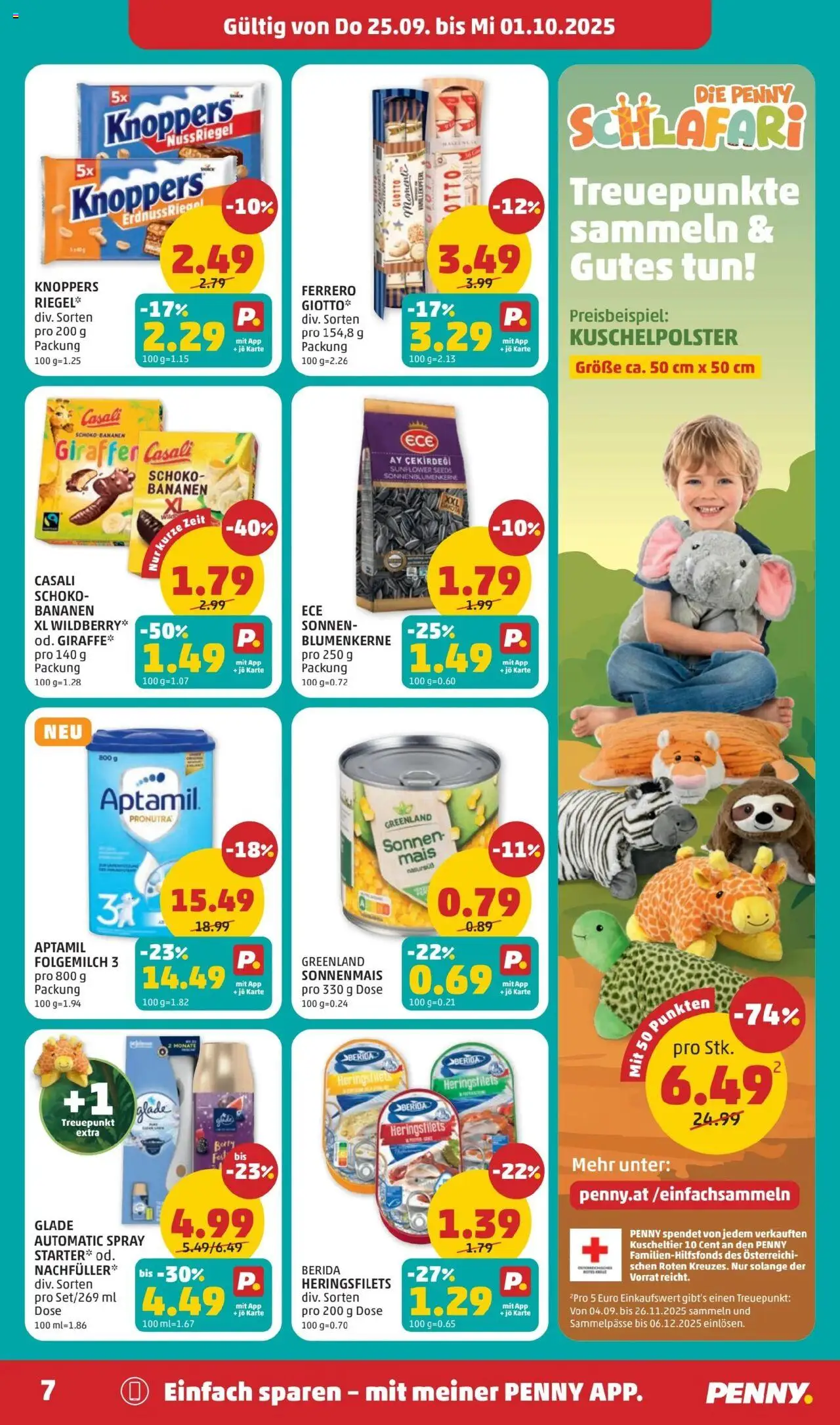 Penny Markt Flugblatt gültig ab 25.09.2025 | Seite: 7 | Produkte: Bananen