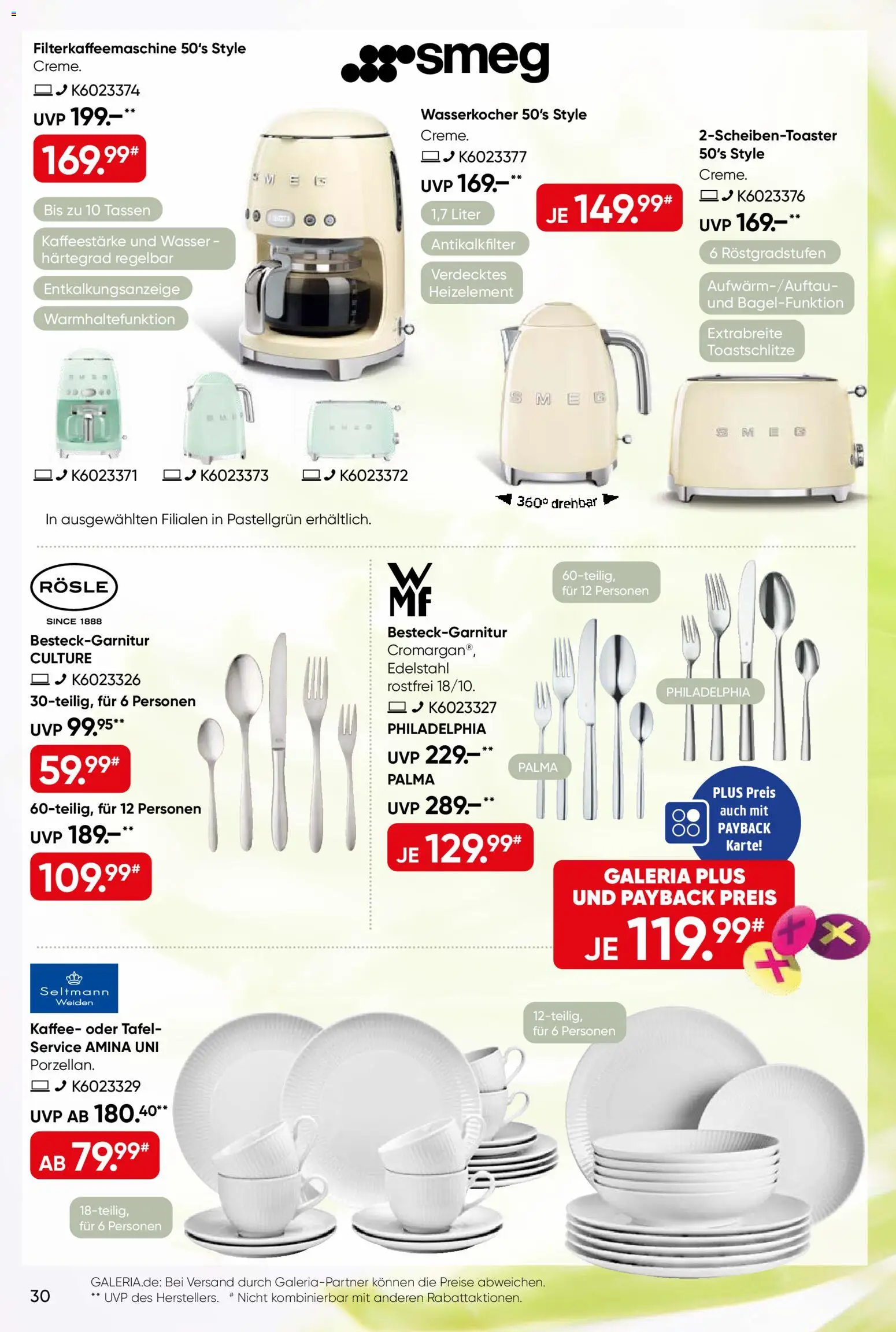 Galeria Karstadt Kaufhof Prospekt 	 – gültig ab 04.03.2026 | Seite: 30 | Produkte: Wasserkocher, Kaffee, Philadelphia, Wasser