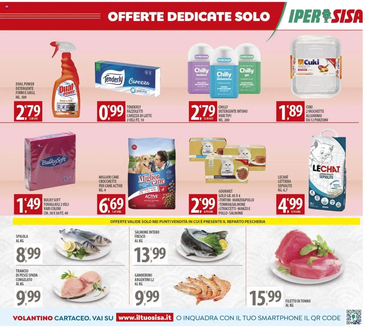 Volantino SISA del 08.08.2025 | Pagina: 15 | Prodotti: Detergente intimo, Manzo, Latte, Smartphone
