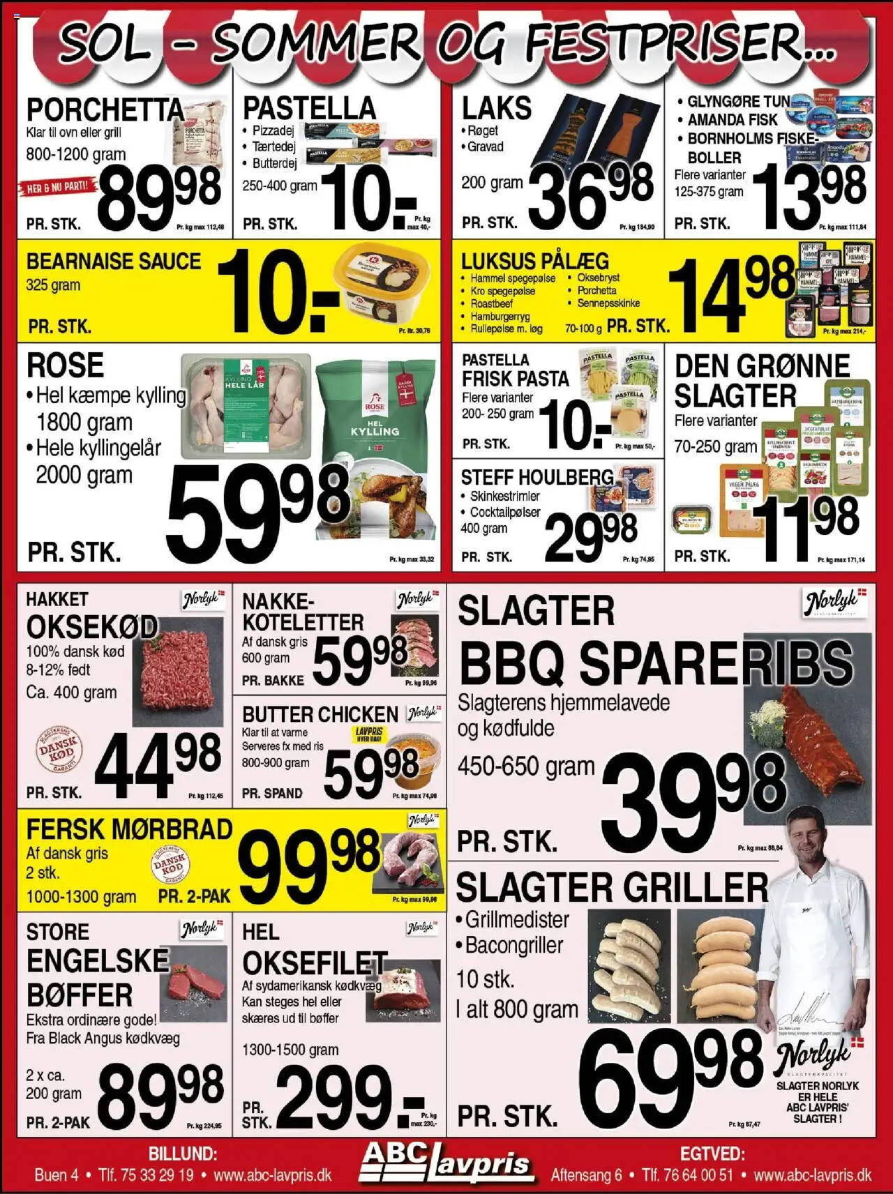 Abc Lavpris Tilbudsavis gyldig fra 25.06.2025 | Side: 3 | Produkter: Ribs, Bøffer, Pålæg, Rullepølse
