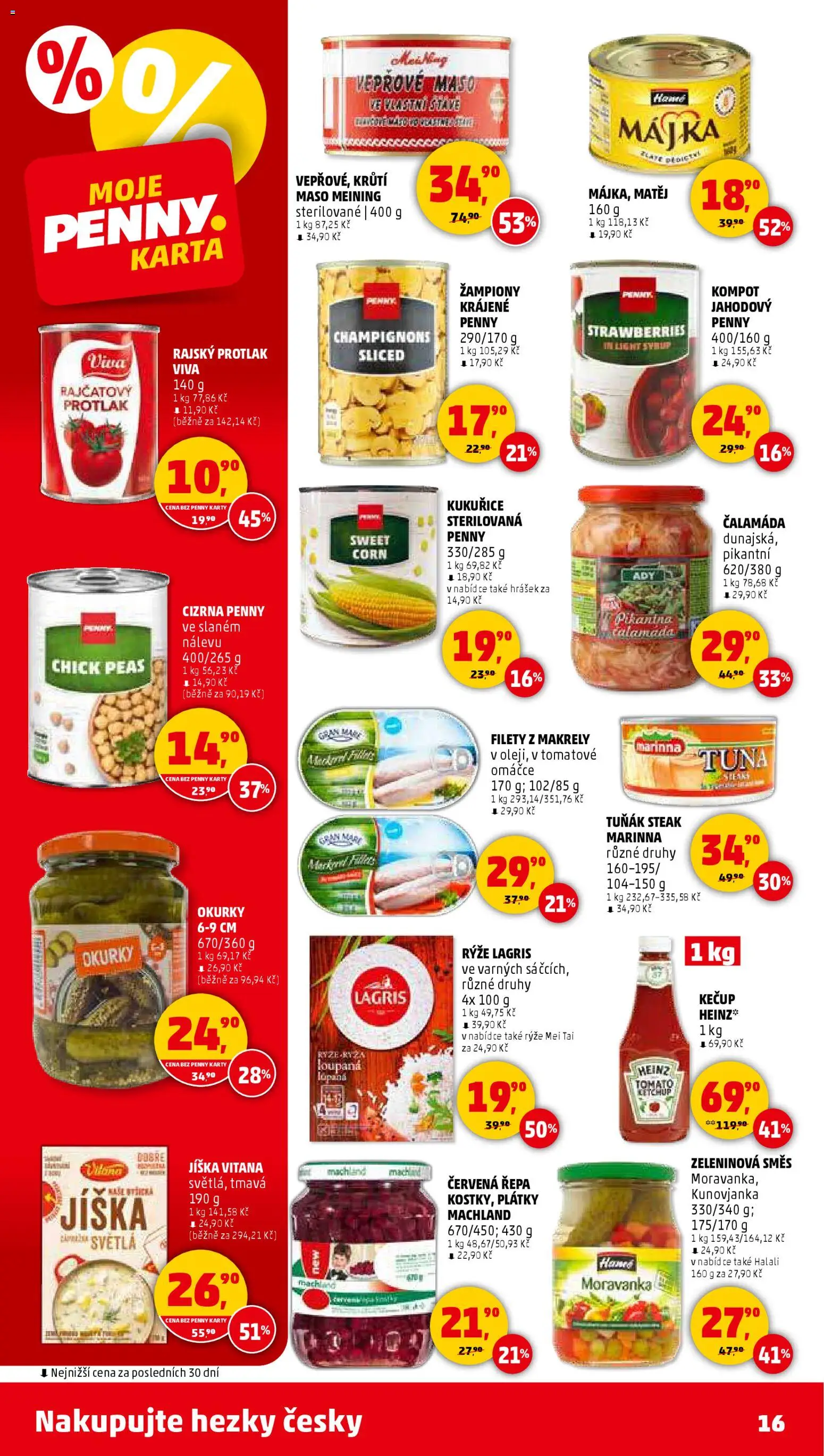 Penny Market leták - Čtvrtečník od 02.01.2026 | Strana: 16 | Produkty: Vepřové maso, Rýže, Karty, Krůtí maso