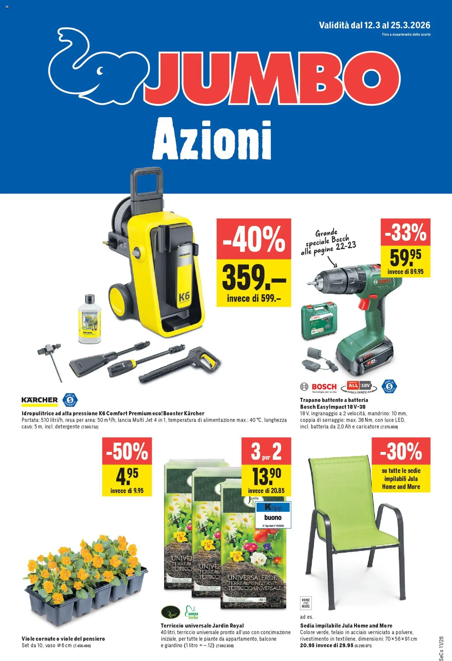 Jumbo aktionen IT – gültig ab 12.03.2026 | Seite: 1 | Produkte: Bosch