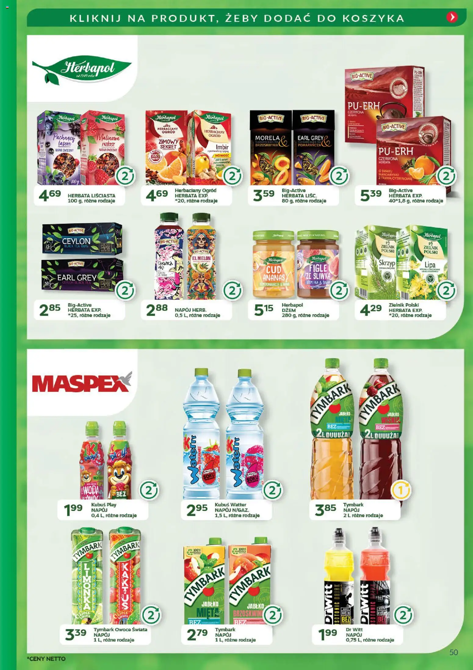 Eurocash Gazetka - Promocje na okrągło od 03.11.2025 | Strona: 50 | Produkty: Brzoskwinia, Imbir, Dżem, Herbata