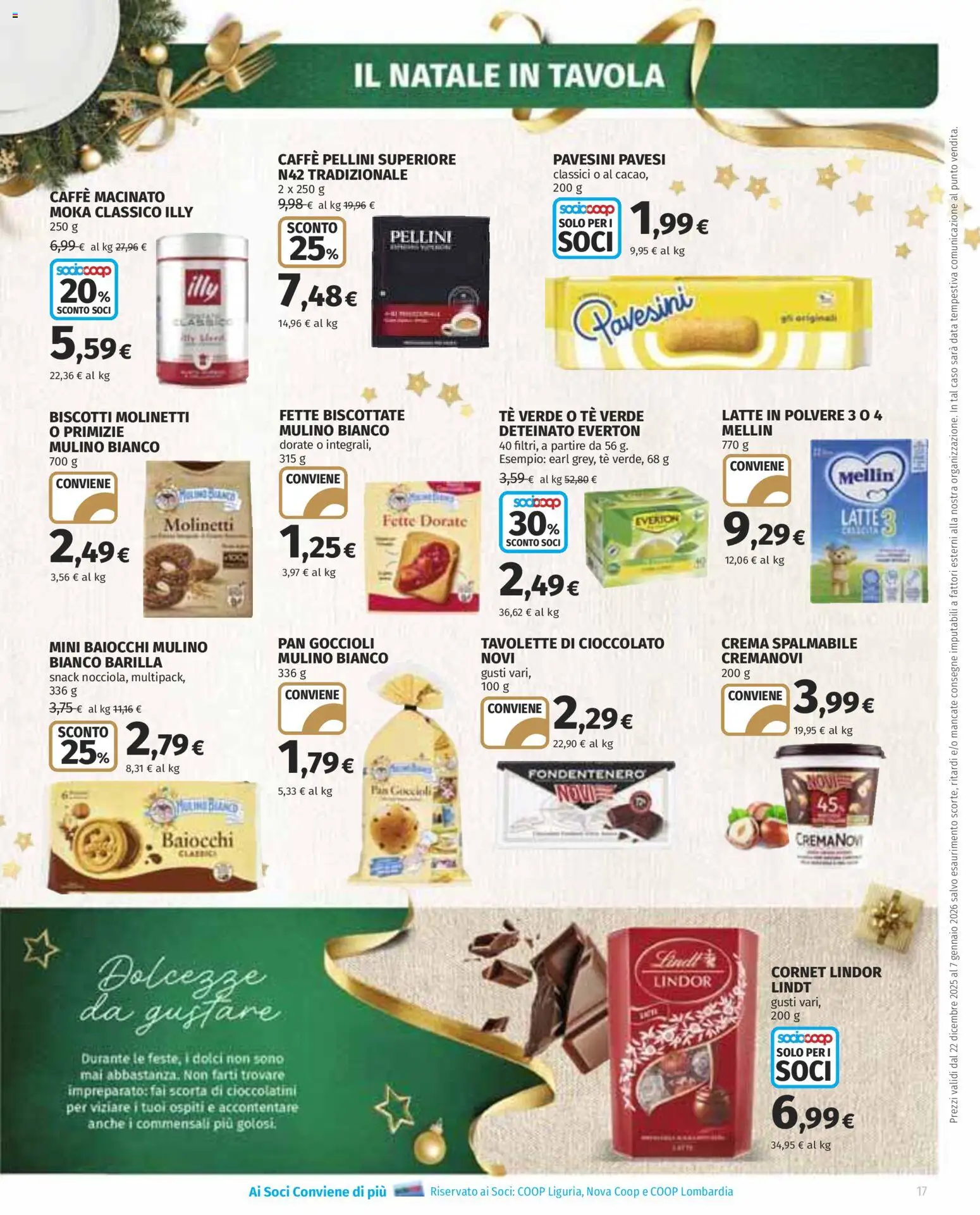 Volantino COOP del 22.12.2025 | Pagina: 17 | Prodotti: Crema, Caffè, Cioccolato, Macinato