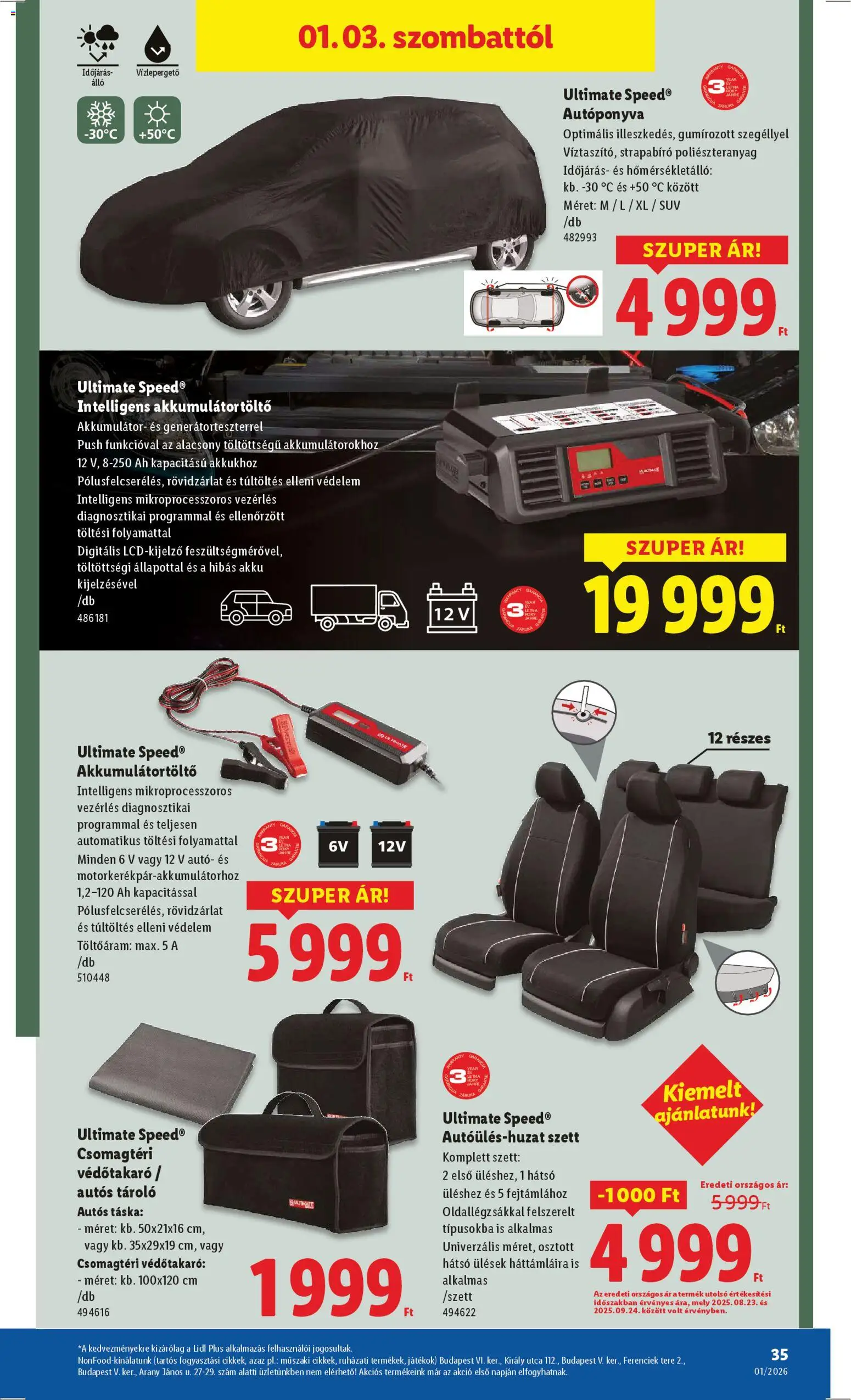 Lidl akciós ujság - amely érvényes a következő dátumtól: 02.01.2026 | Oldal: 35 | Termékek: Játékok, Akkumulátor, Töltő, Akkumulátor töltő